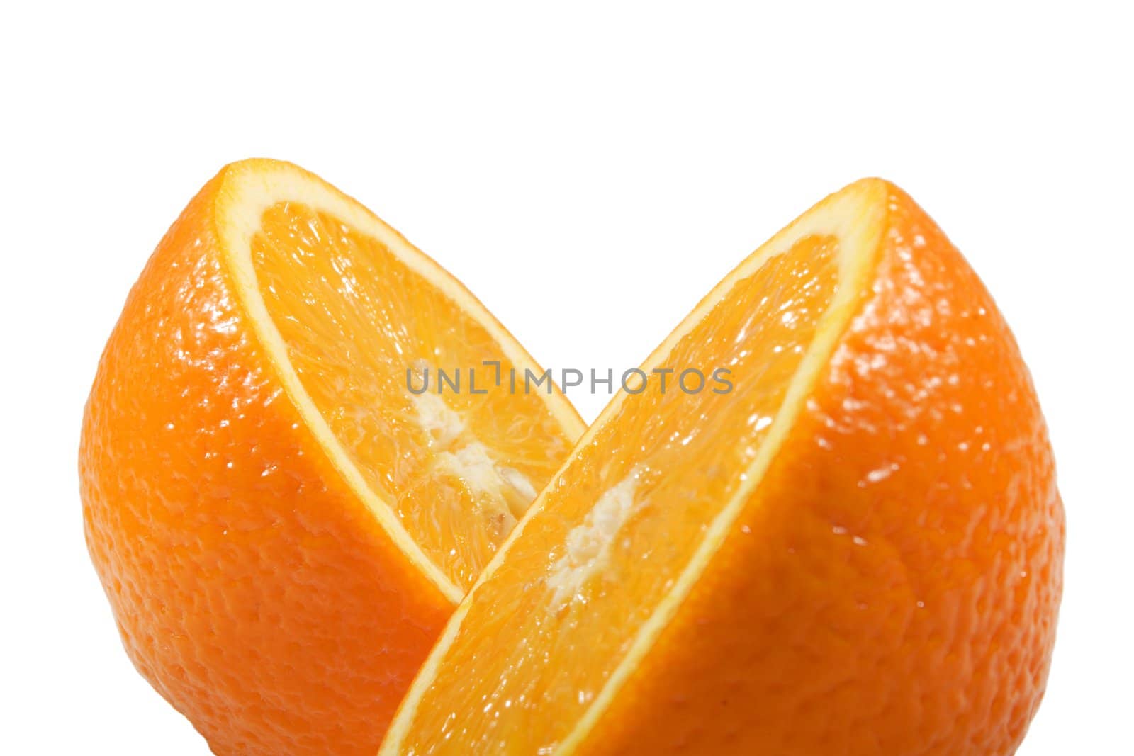 Fruits, Cut Round Orange
