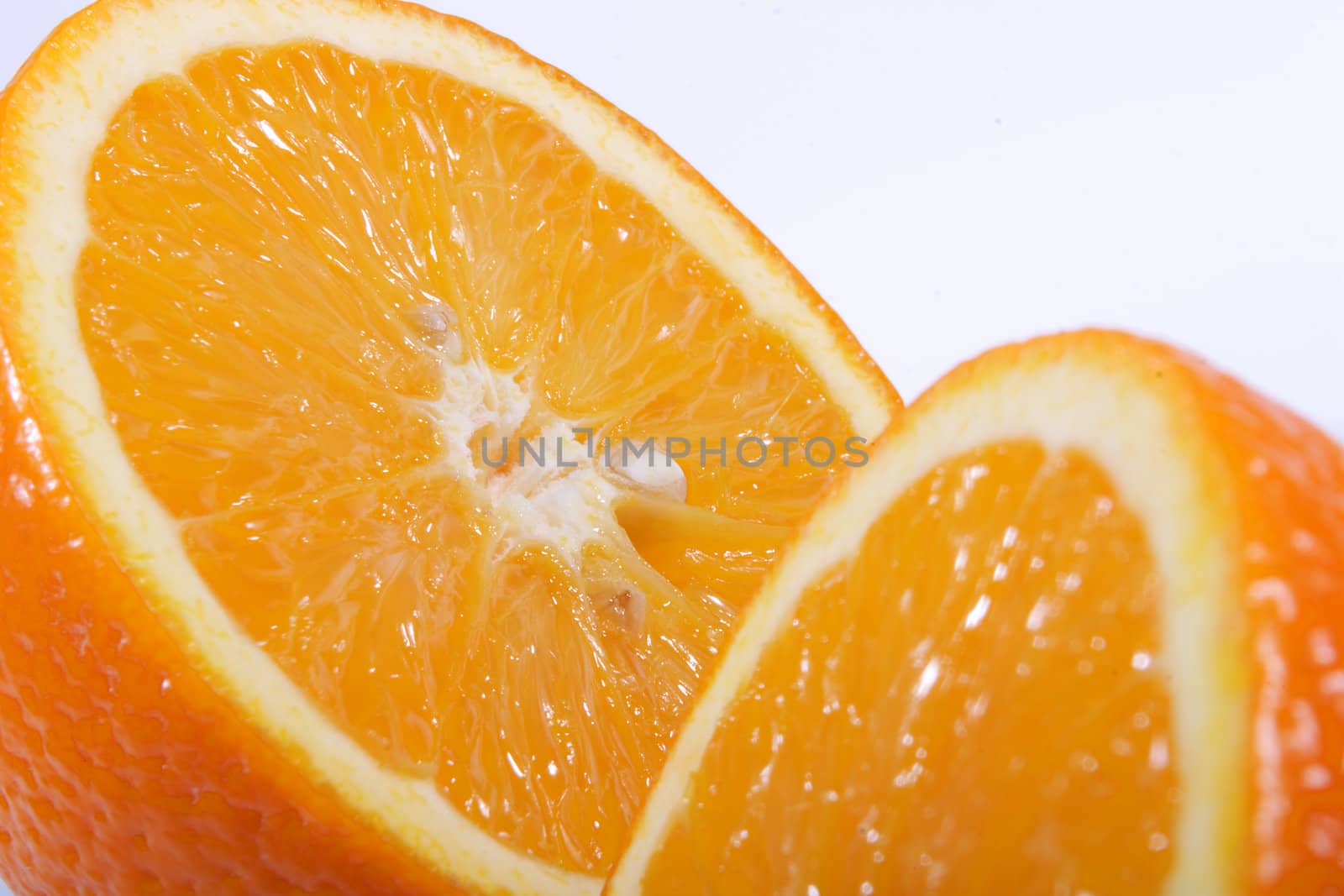 Fruits, Cut Round Orange