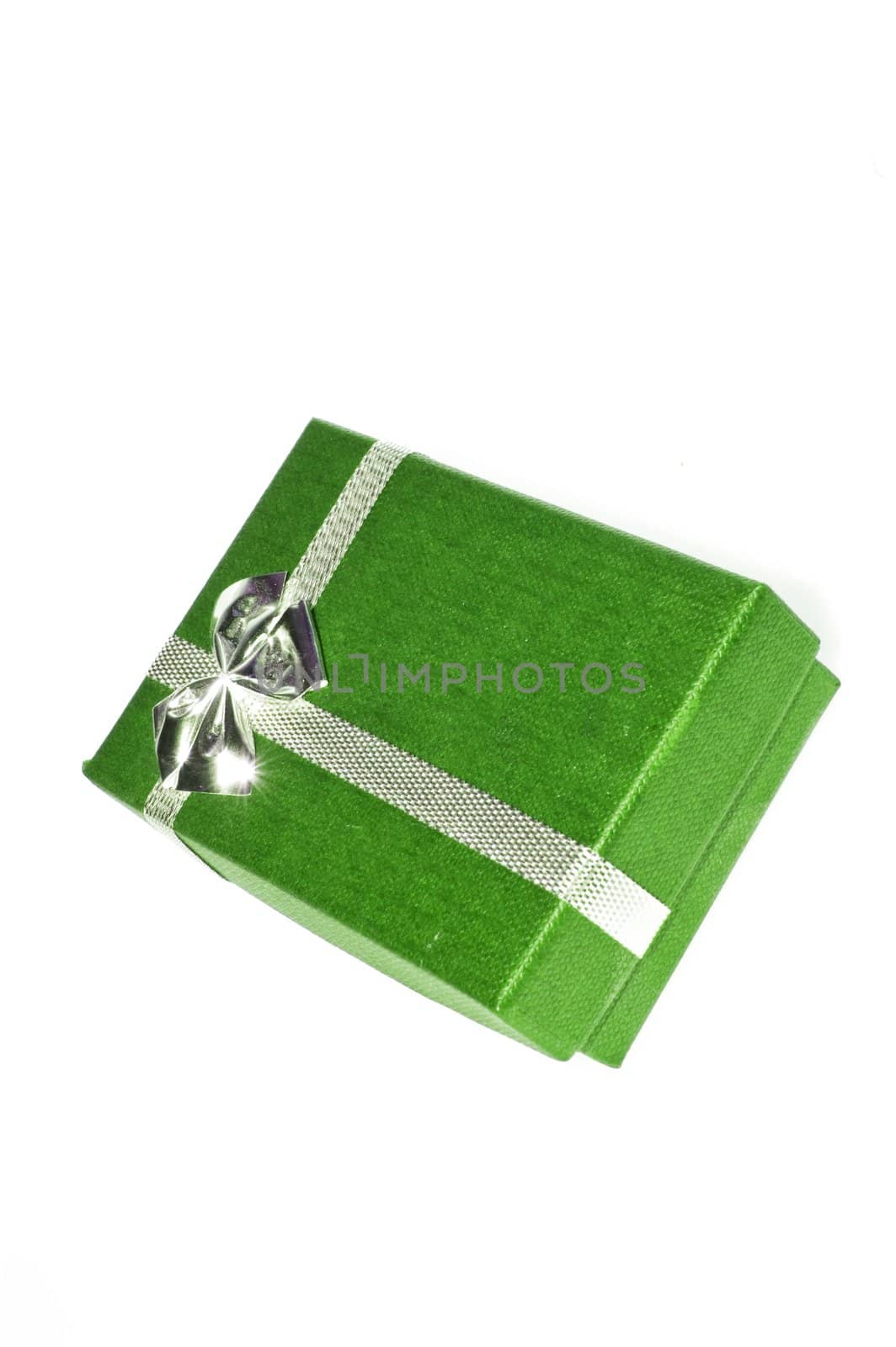 Green box isolated on white background