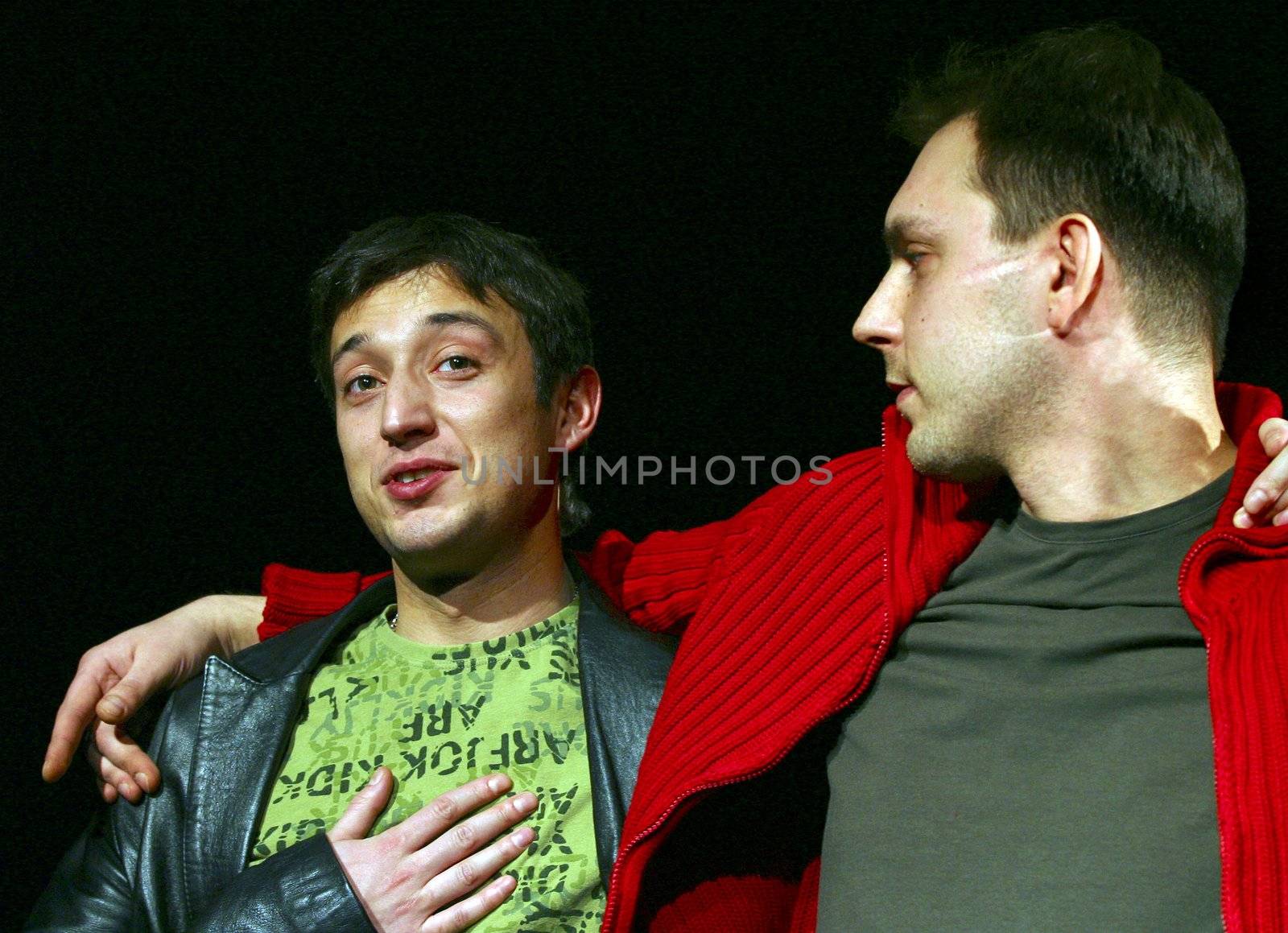 Performance "September.doc" director Michael Ugarova. In a picture: Sergey Shevchenko and Ruslan Malikov