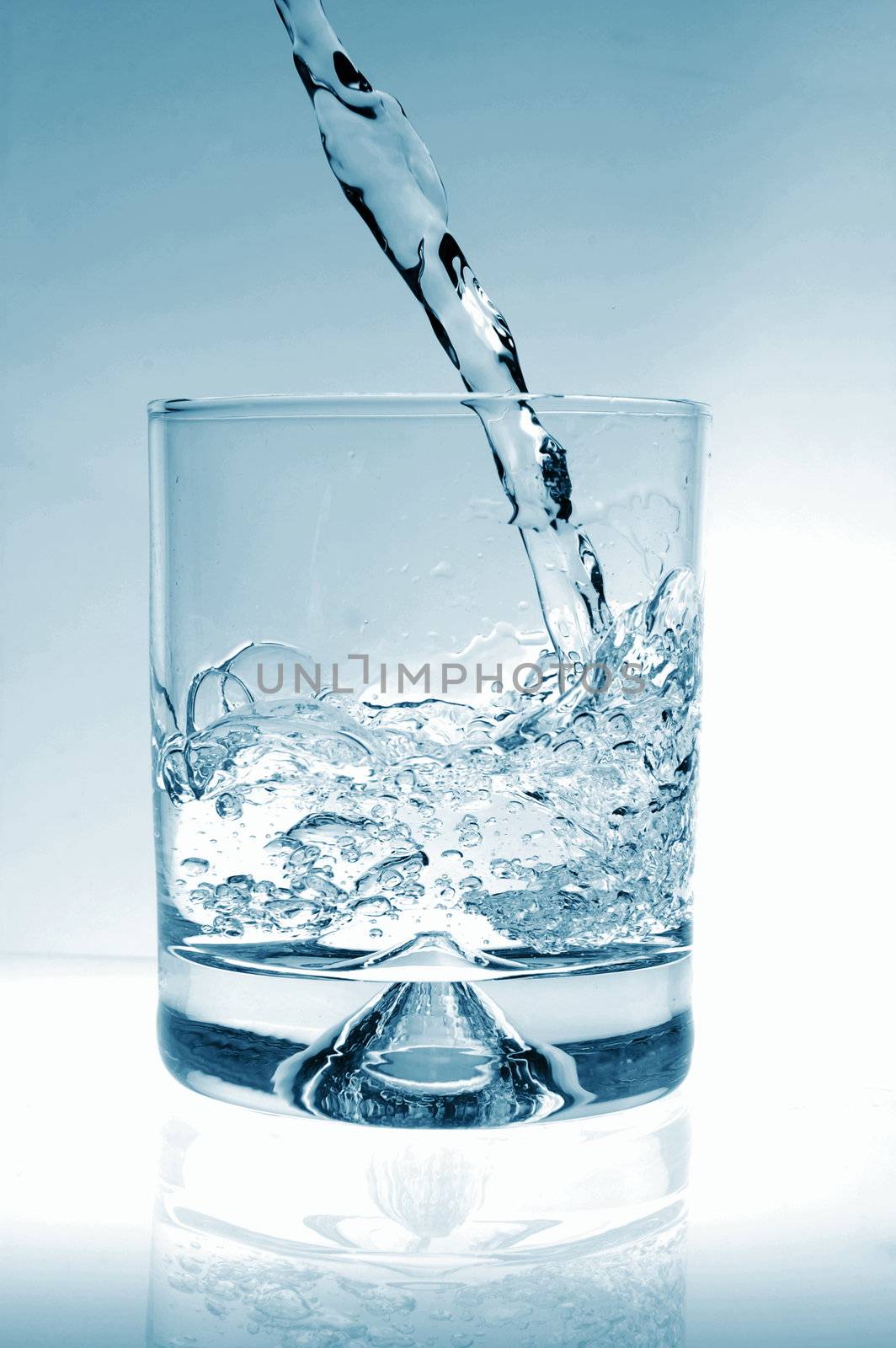 cocktail of water as a party drink or for refreshment