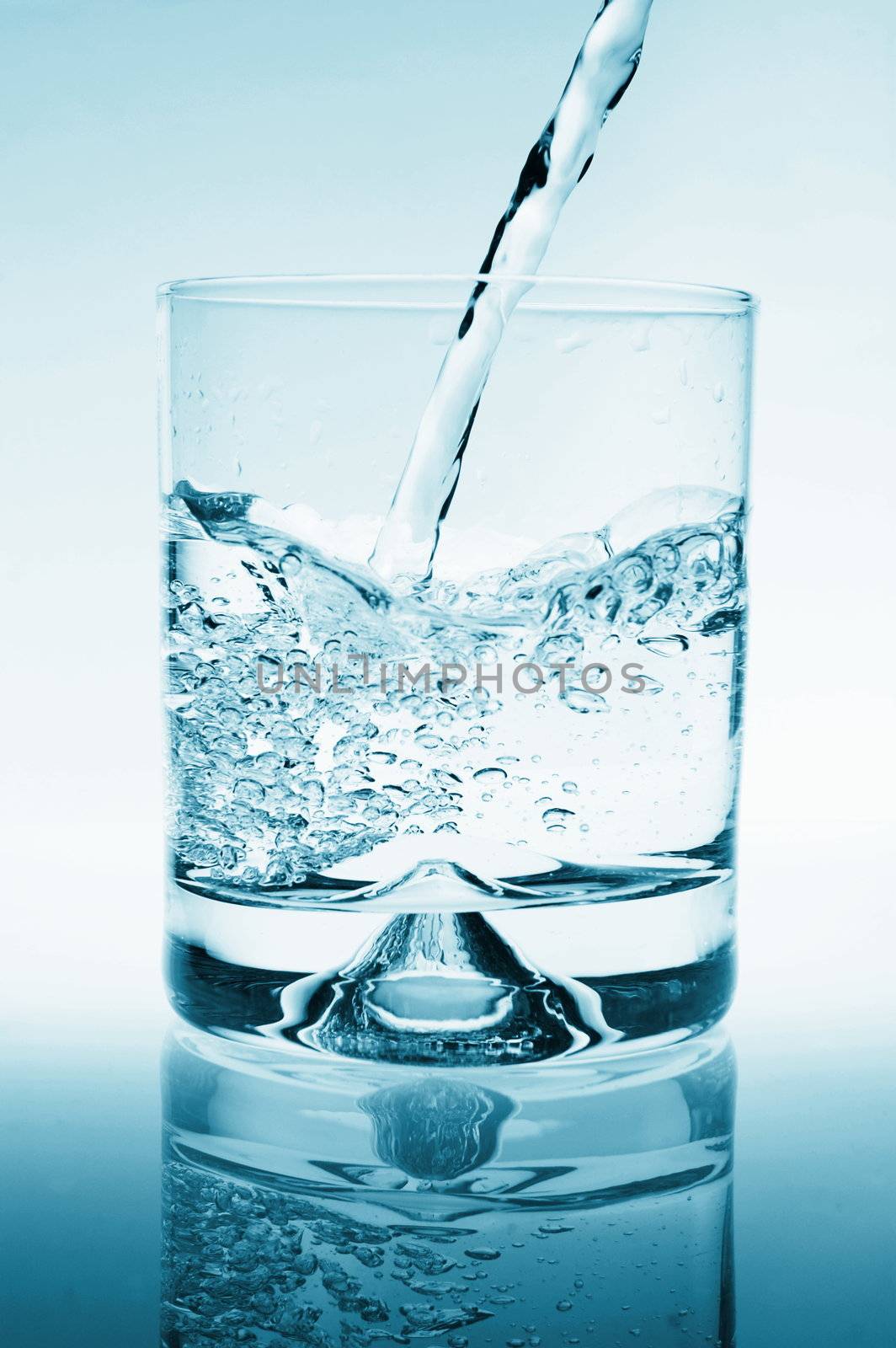 cocktail of water as a party drink or for refreshment