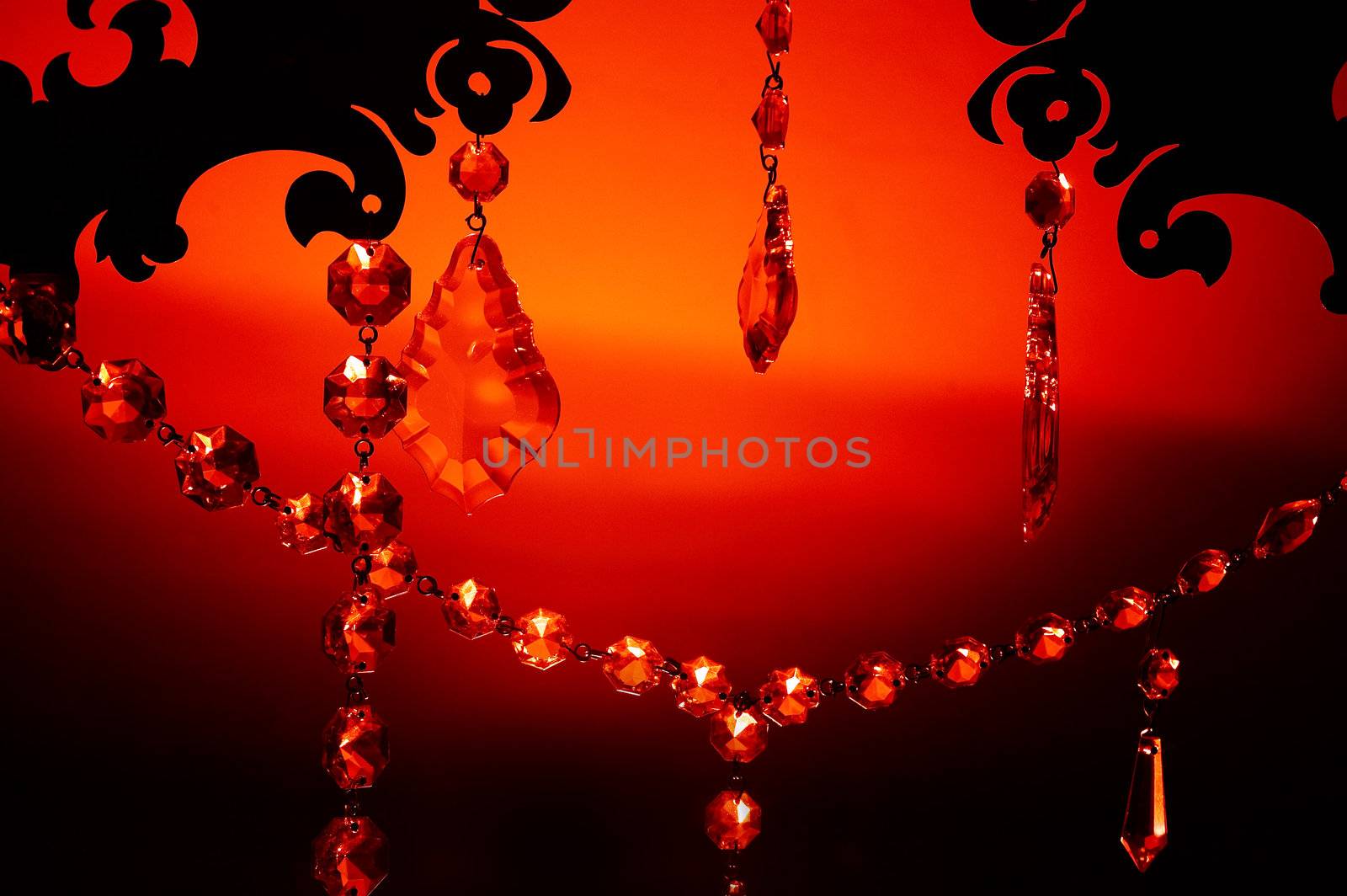 romantic background with crystal for Valentine day or wedding