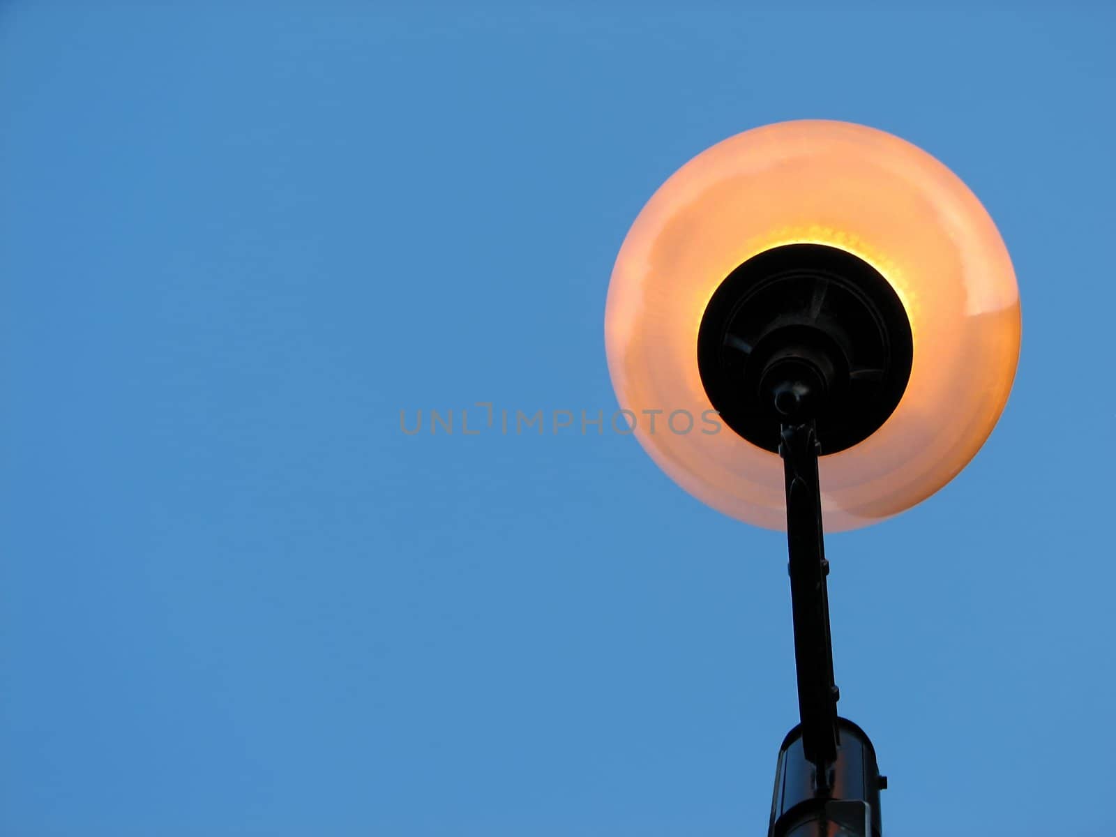 Street lamp and the blue sky by anikasalsera