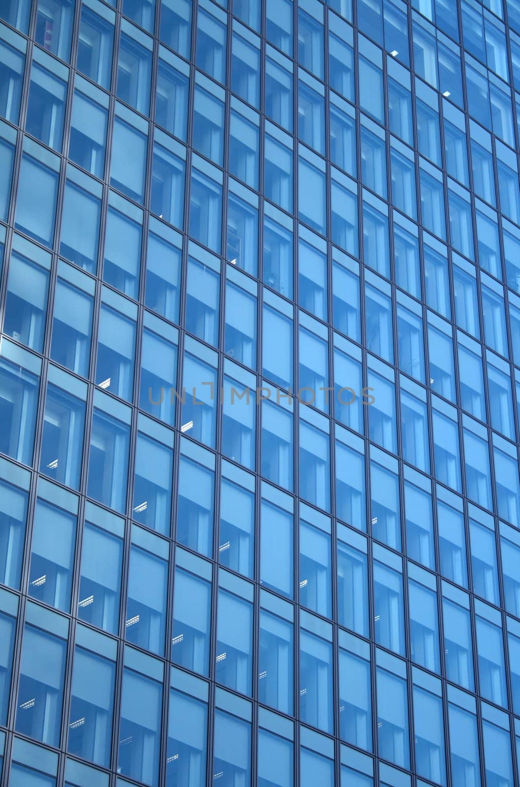 Lights in the windows of a skyscraper - working day.