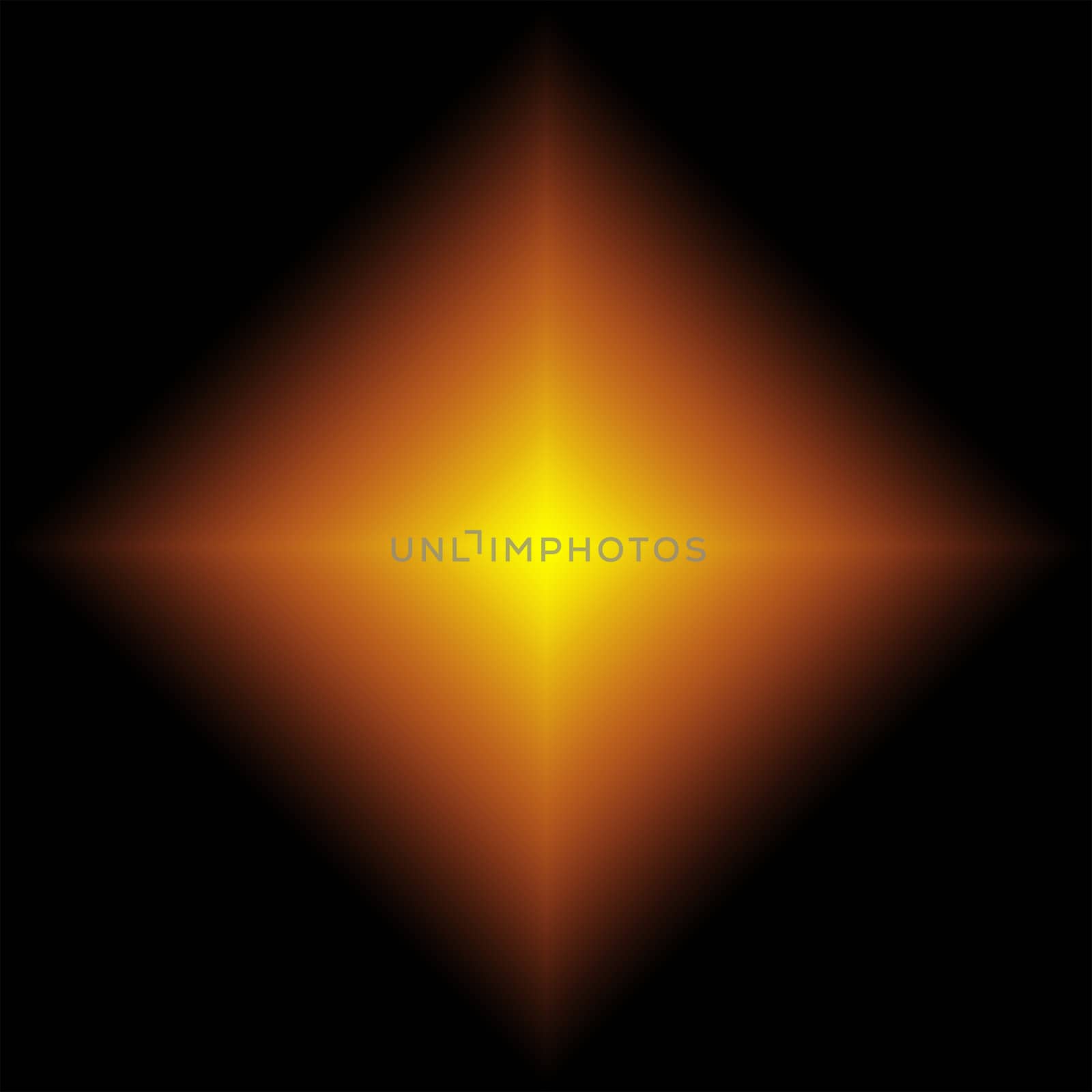 Yellow Star / Space Abstract Background, Diamond Form