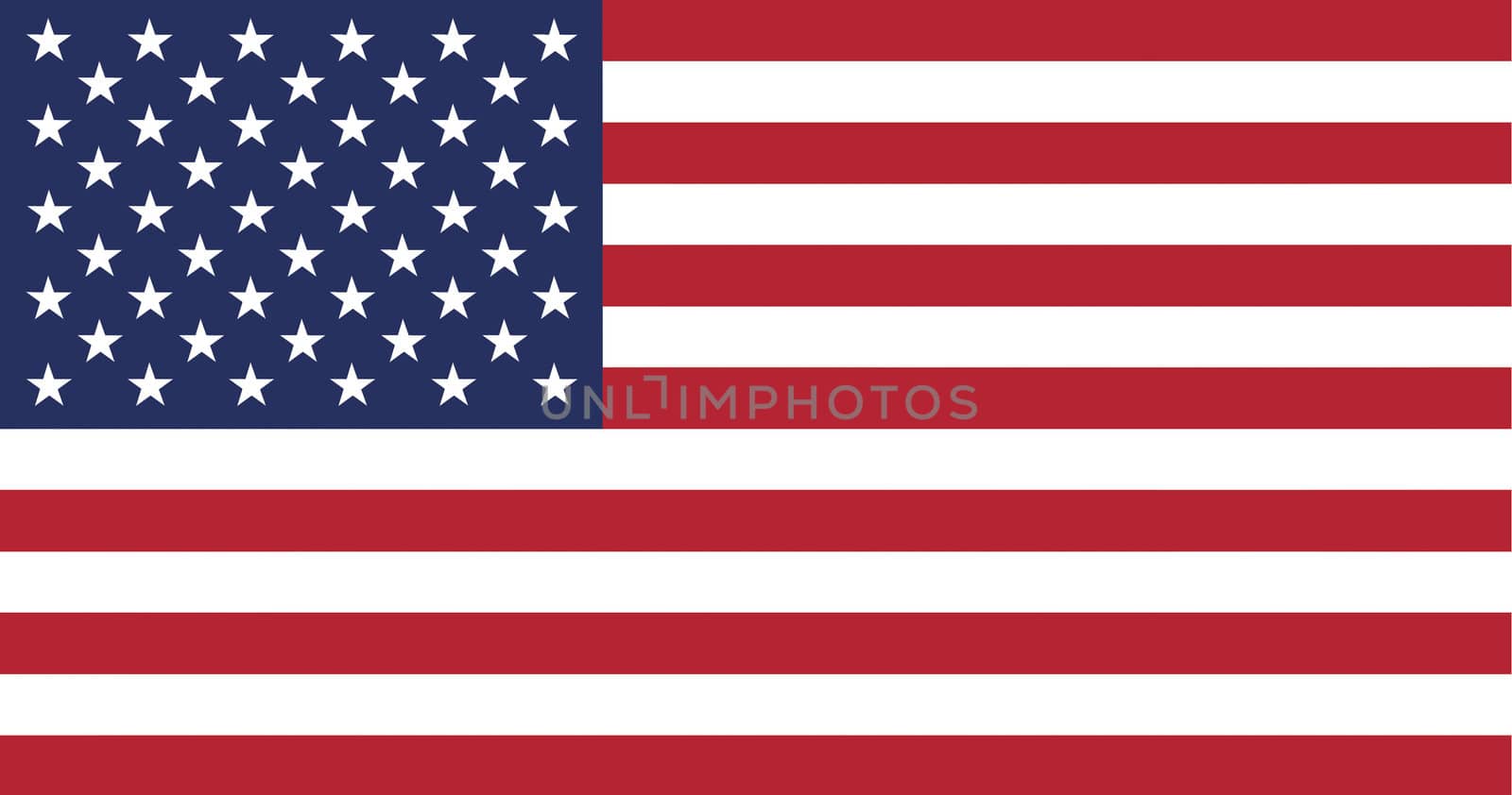US Flag  With Correct Proportions And Colour Scheme (RGB)