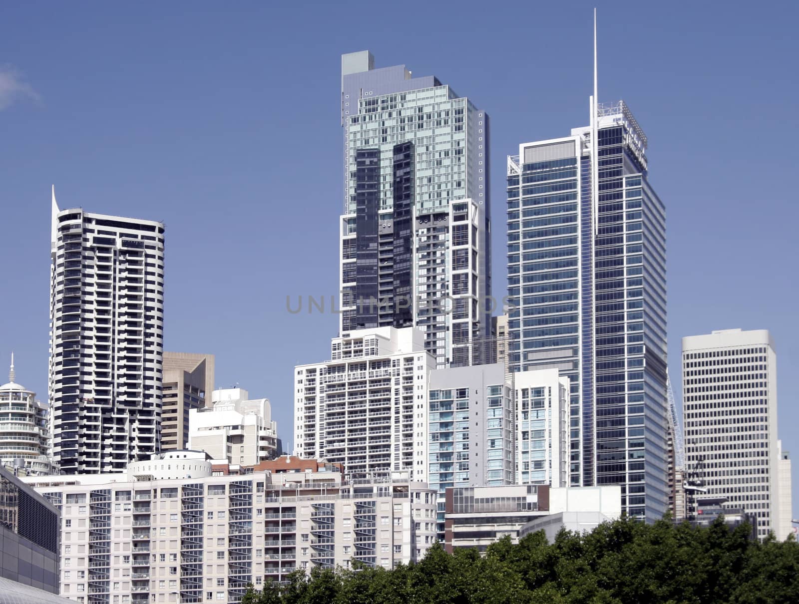 Tall Urban City Building, Cityscape In Sydney, Australia