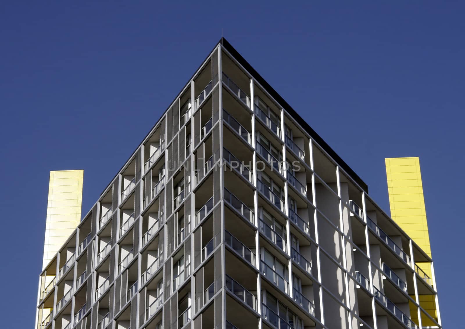 Urban Apartment Building Roof by thorsten