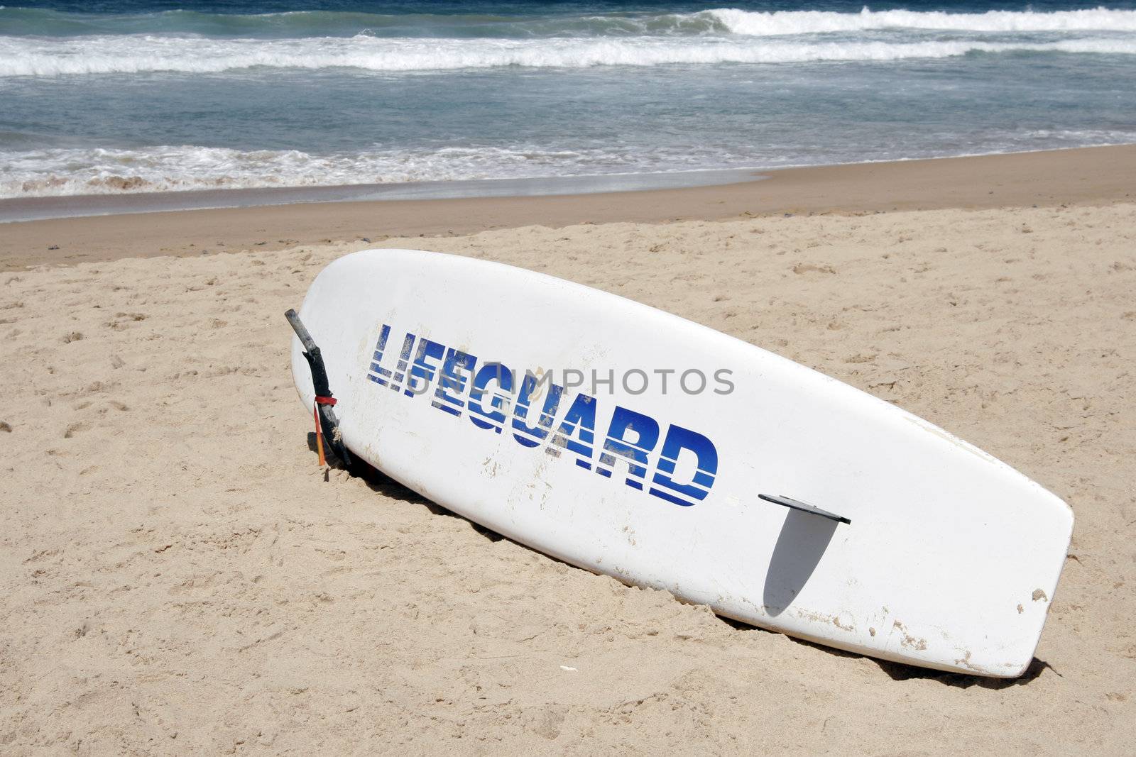 A Lifeguard Rescue Surfboard At The Beach, Sydney, Australia