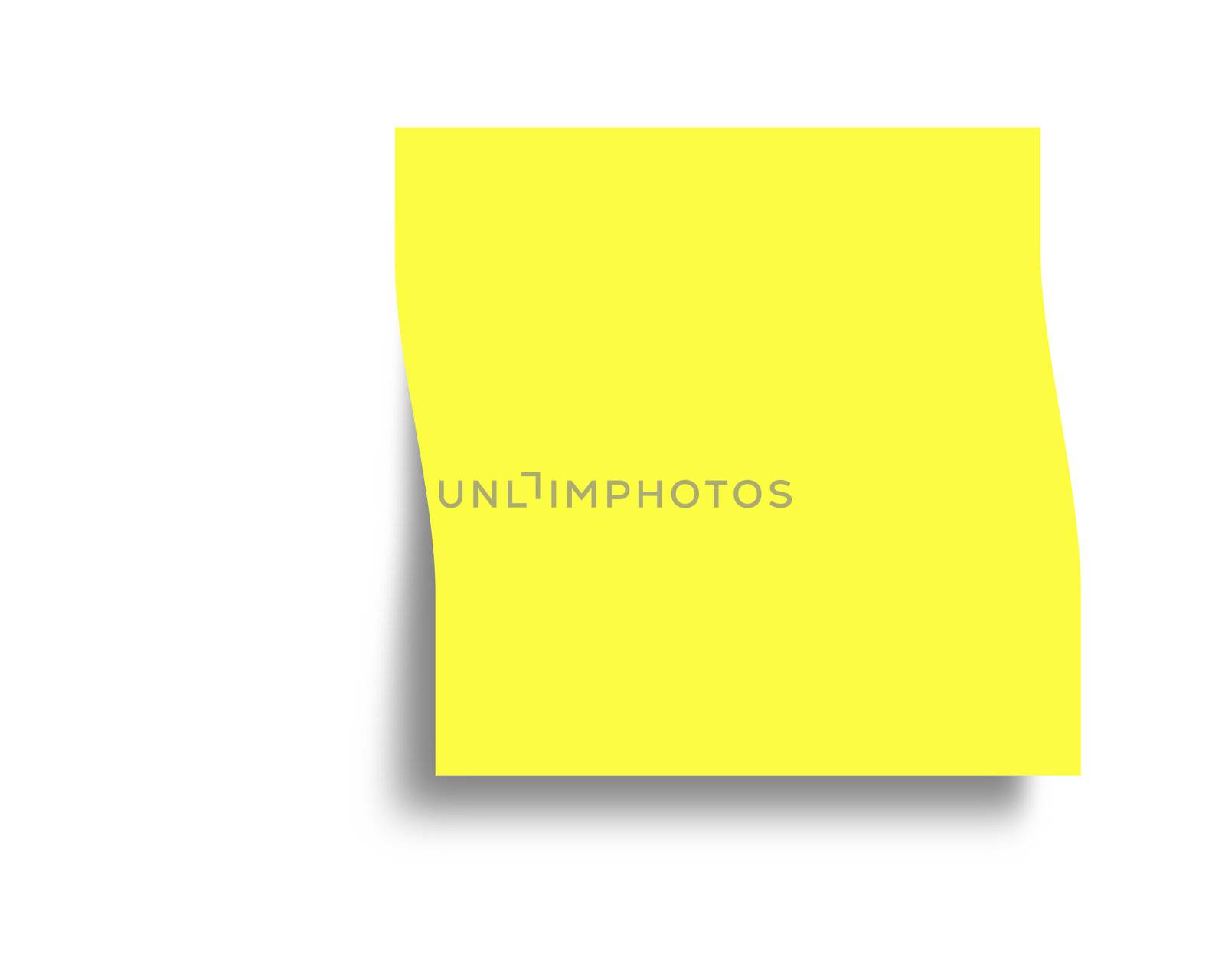 Post it Note Yellow with copy space