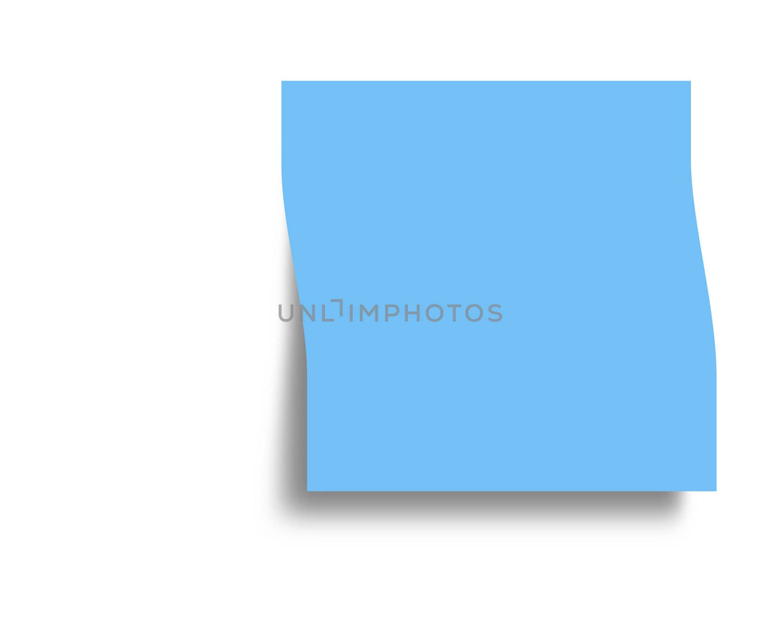 Post it Blue Digital High Resolution with Copy Space