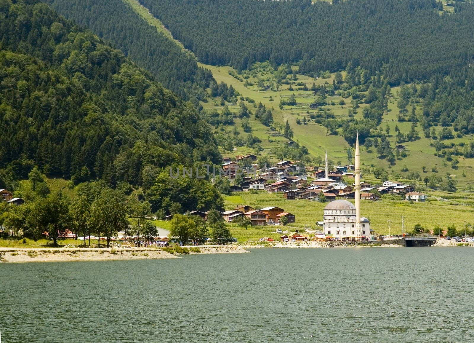 The Ozungul lake in north east Turkey