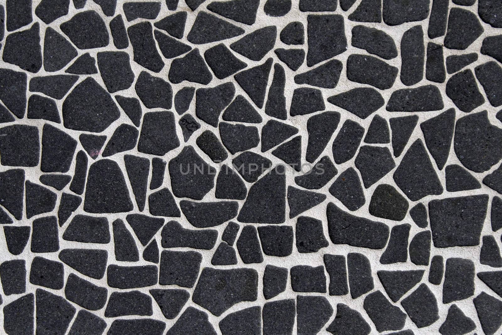 Black Stone Texture - Background With Many Little Pieces
