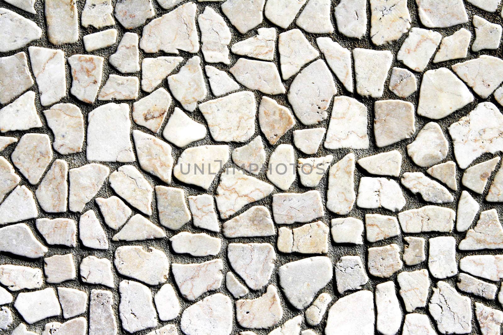 White Stone Texture - Background With Many Little Pieces