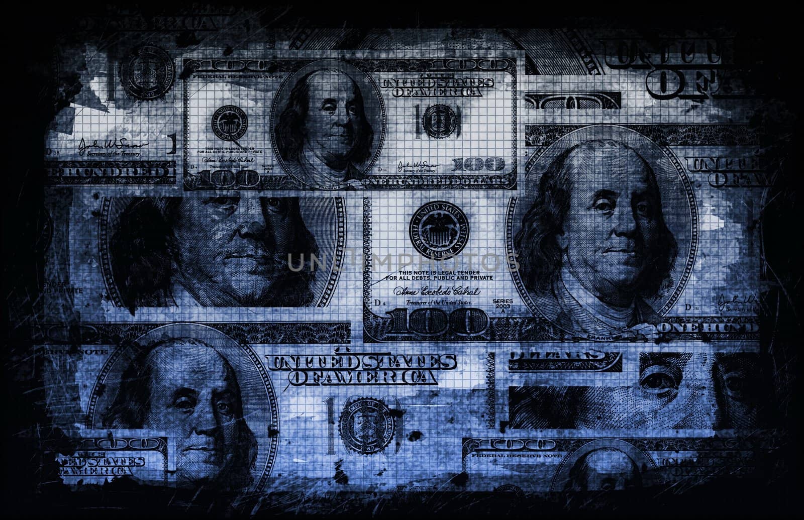 American US Dollars Currency Abstract Background