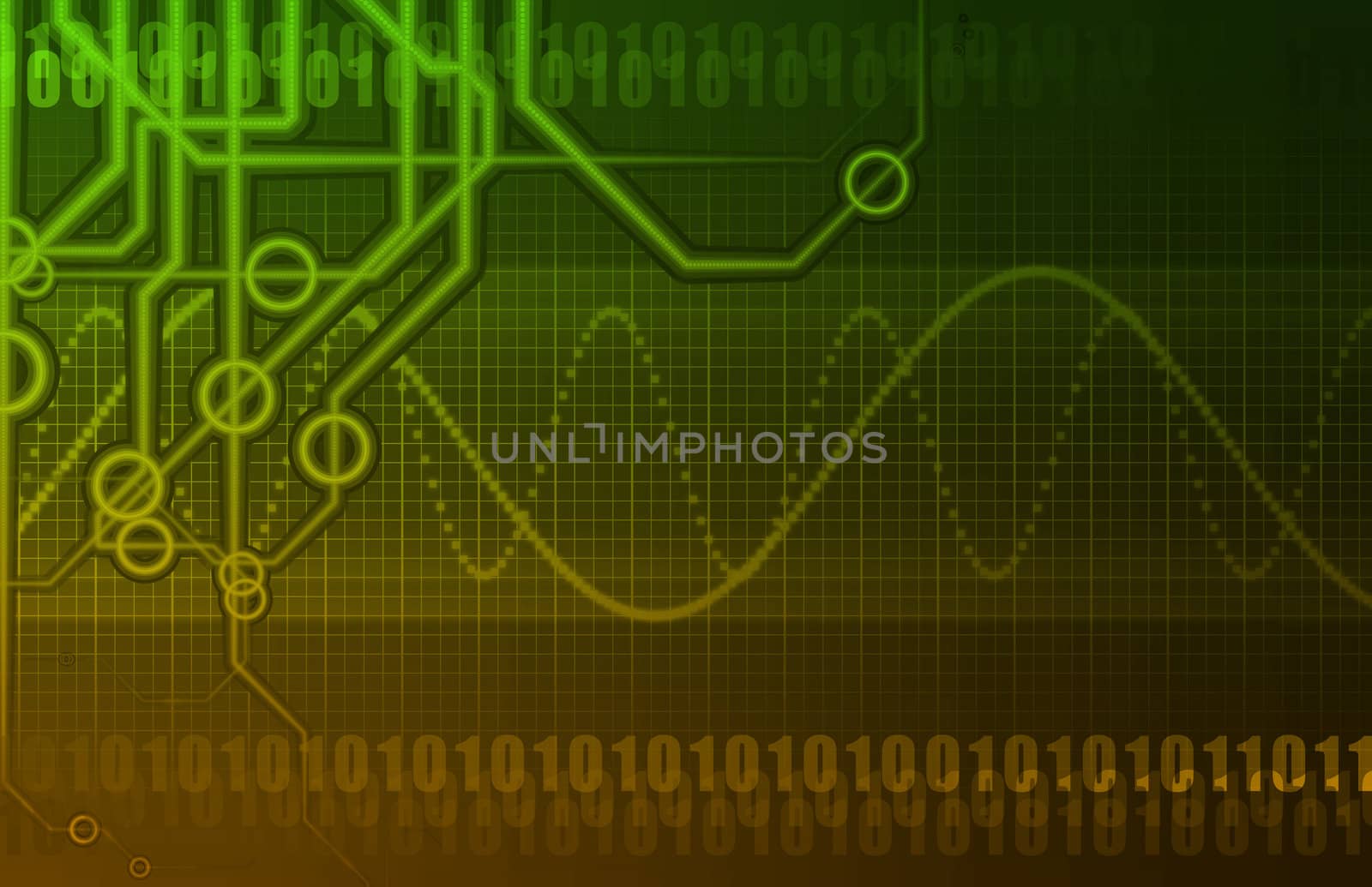 Futuristic Technology Data Flow as Art Abstract