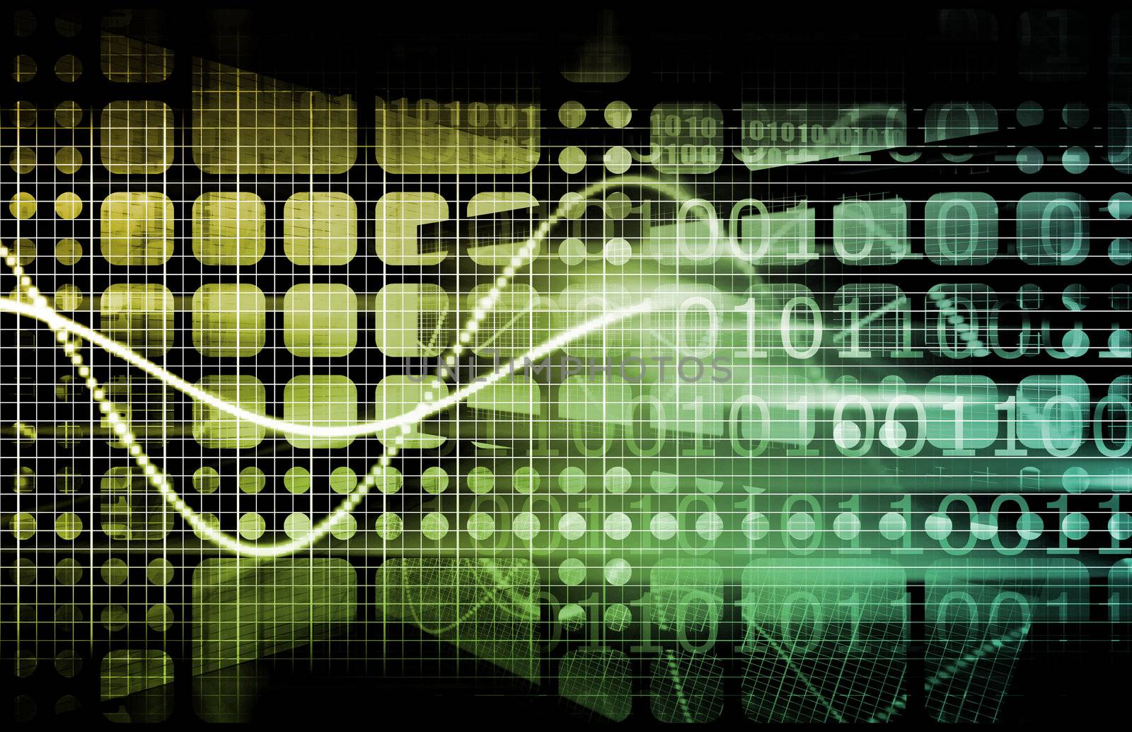 Business Abstract Technology as a Background Art