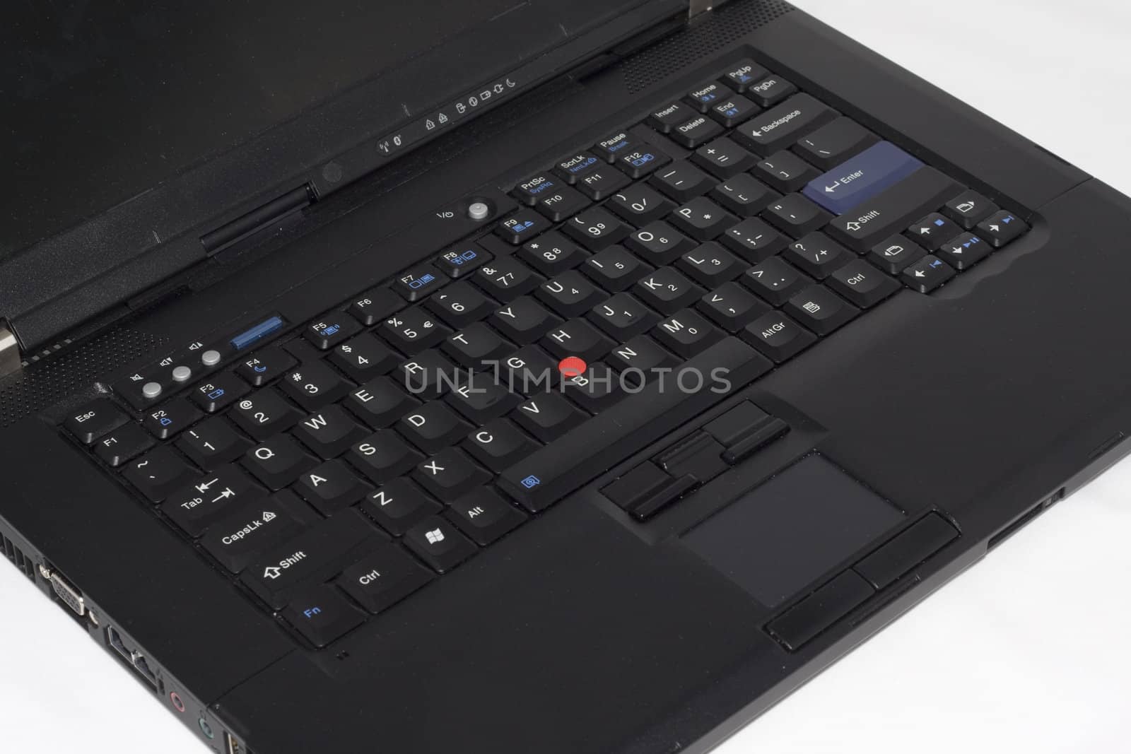 black keyboard of a laptop