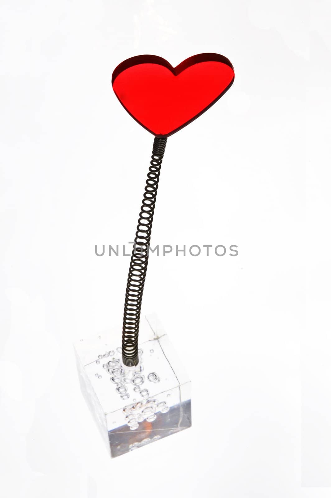 Little heart isolated on white background