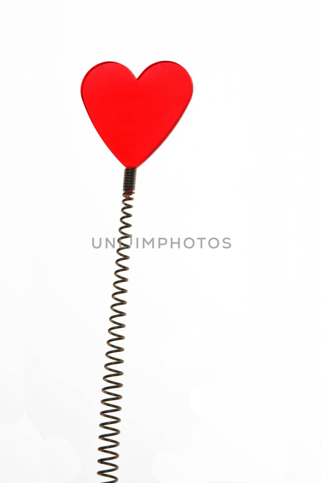 Little heart isolated on white background