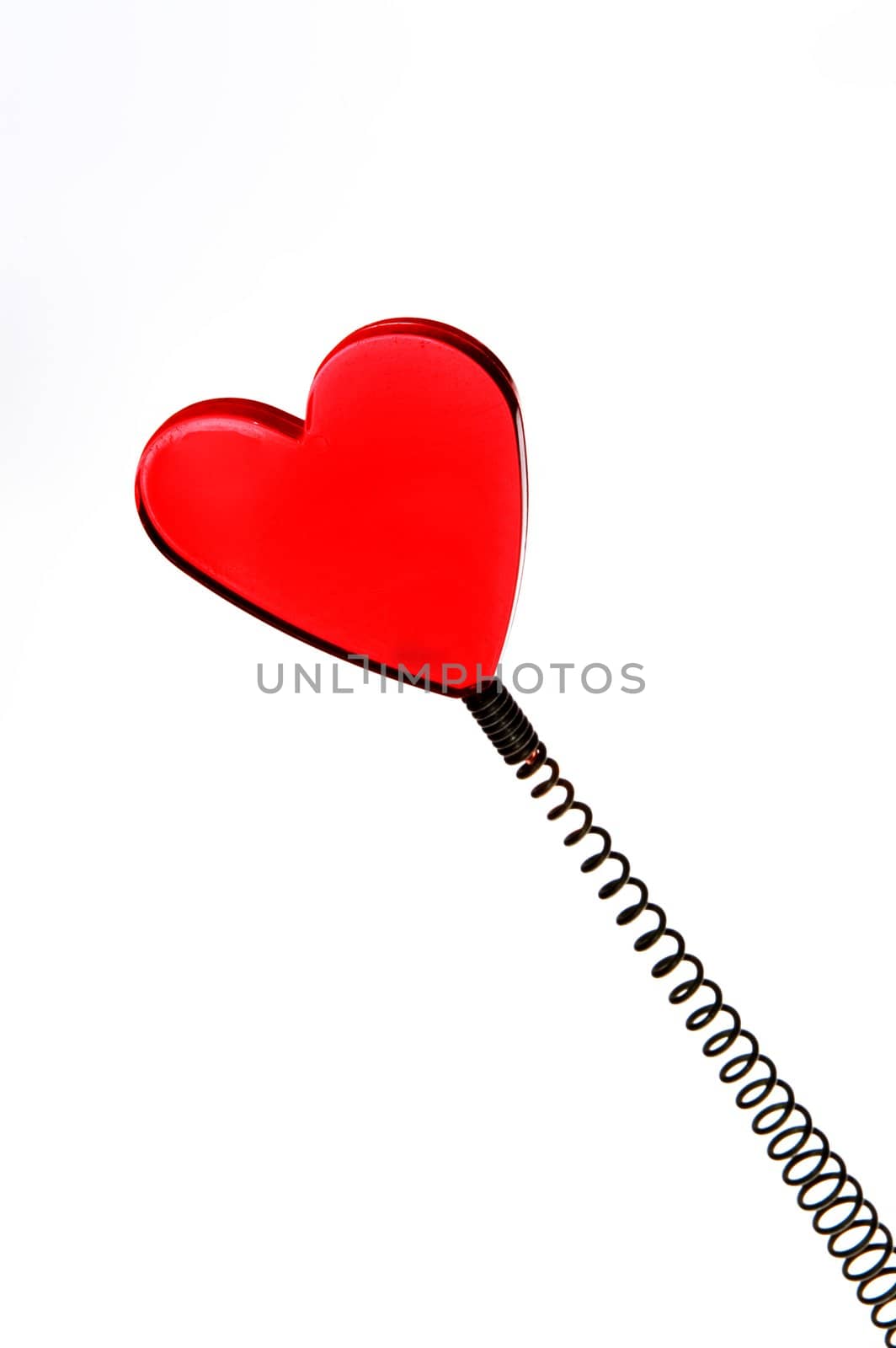 Little heart isolated on white background