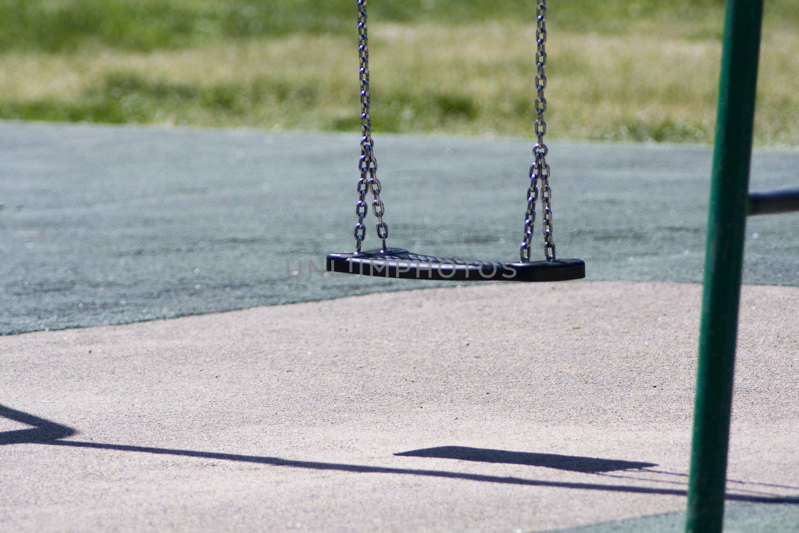 empty swing in the park