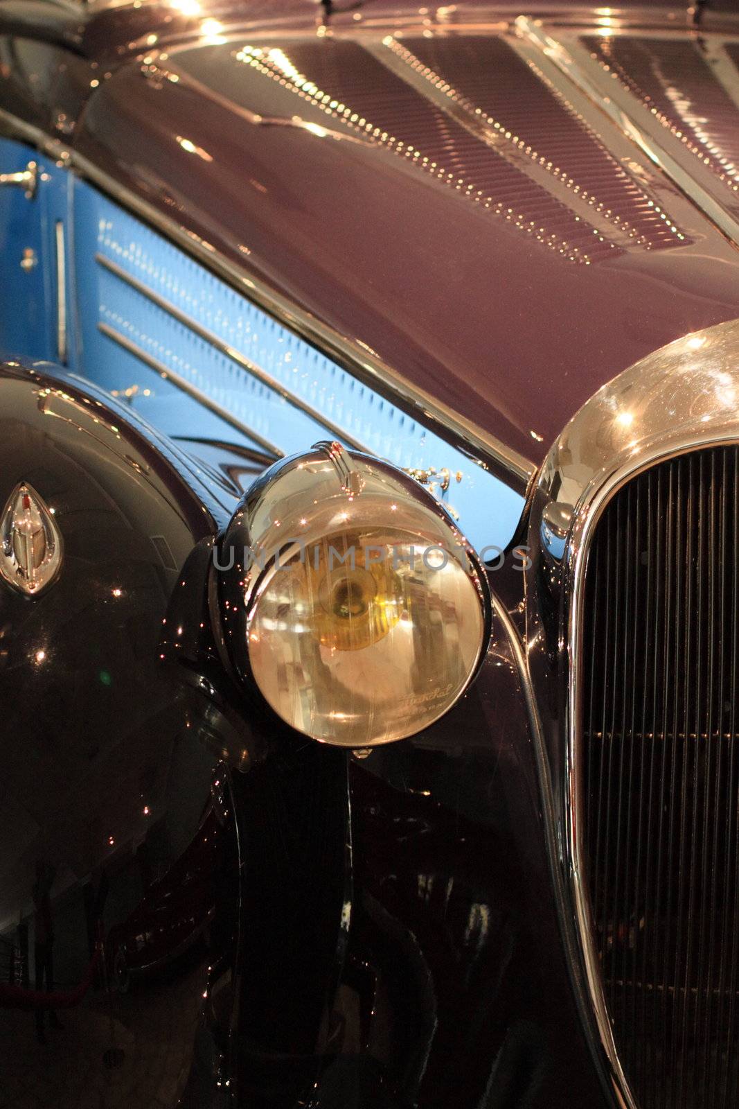 car, headlight, glass, retro, history