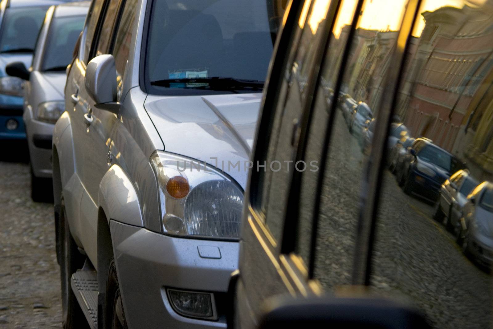 parking on sidewalk by verbano