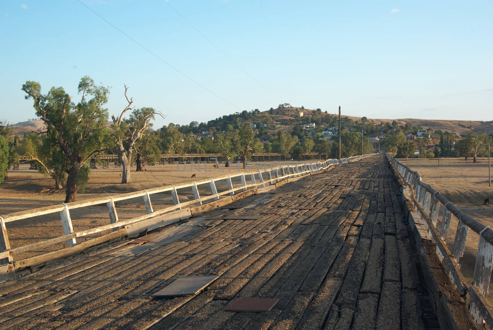 the old wooden road bridge to gundagai