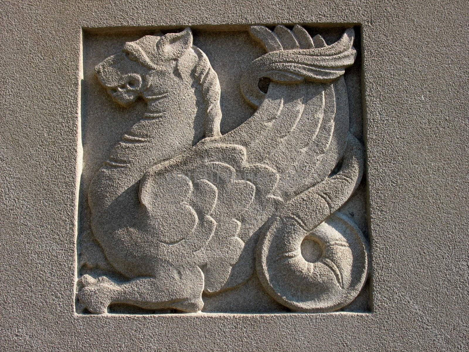 Gryphon Architectural Detail by loongirl