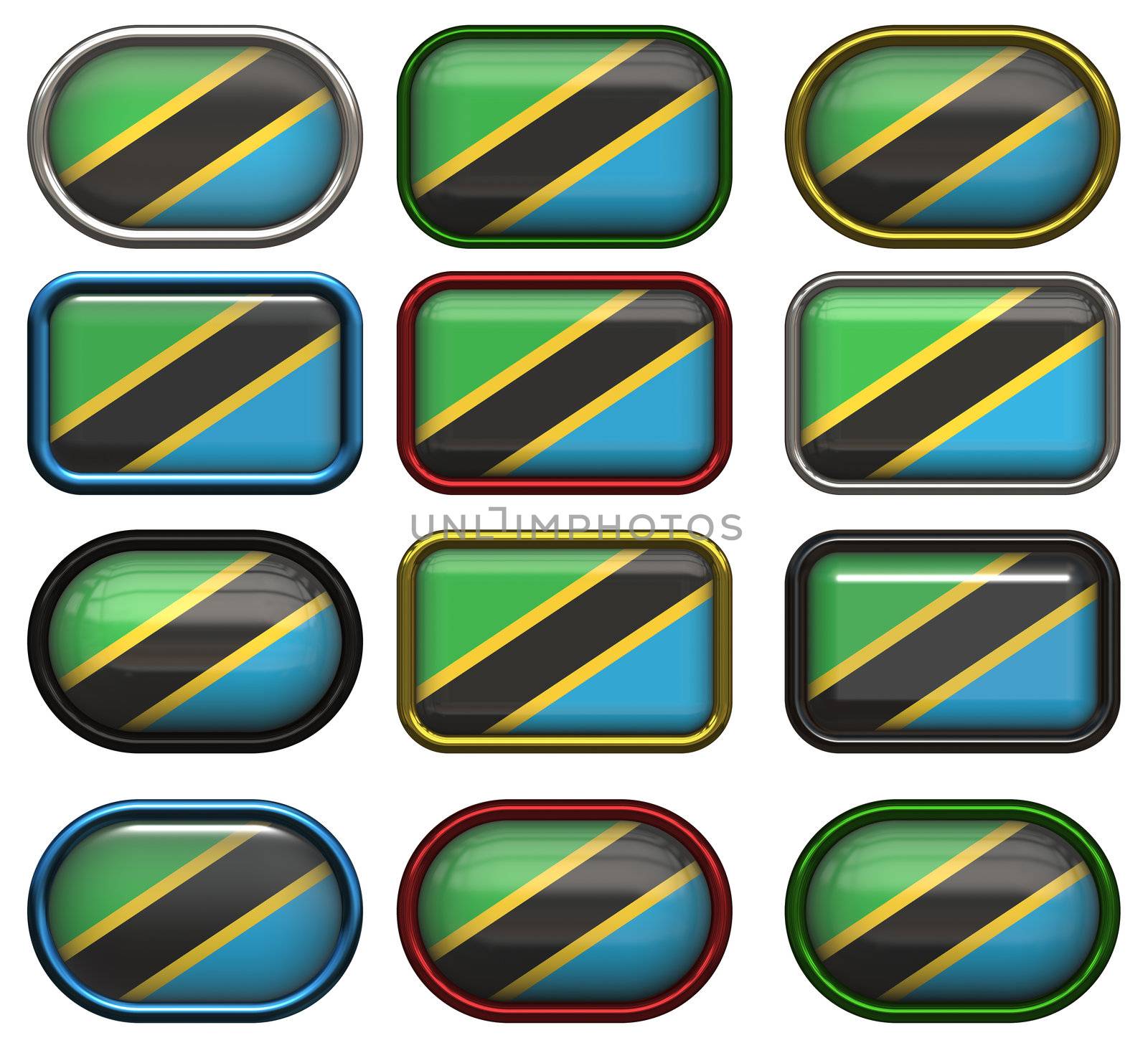 twelve buttons of the Flag of Tanzania