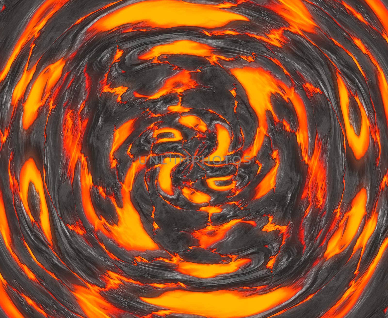 a large background image of hot swirling molten lava 