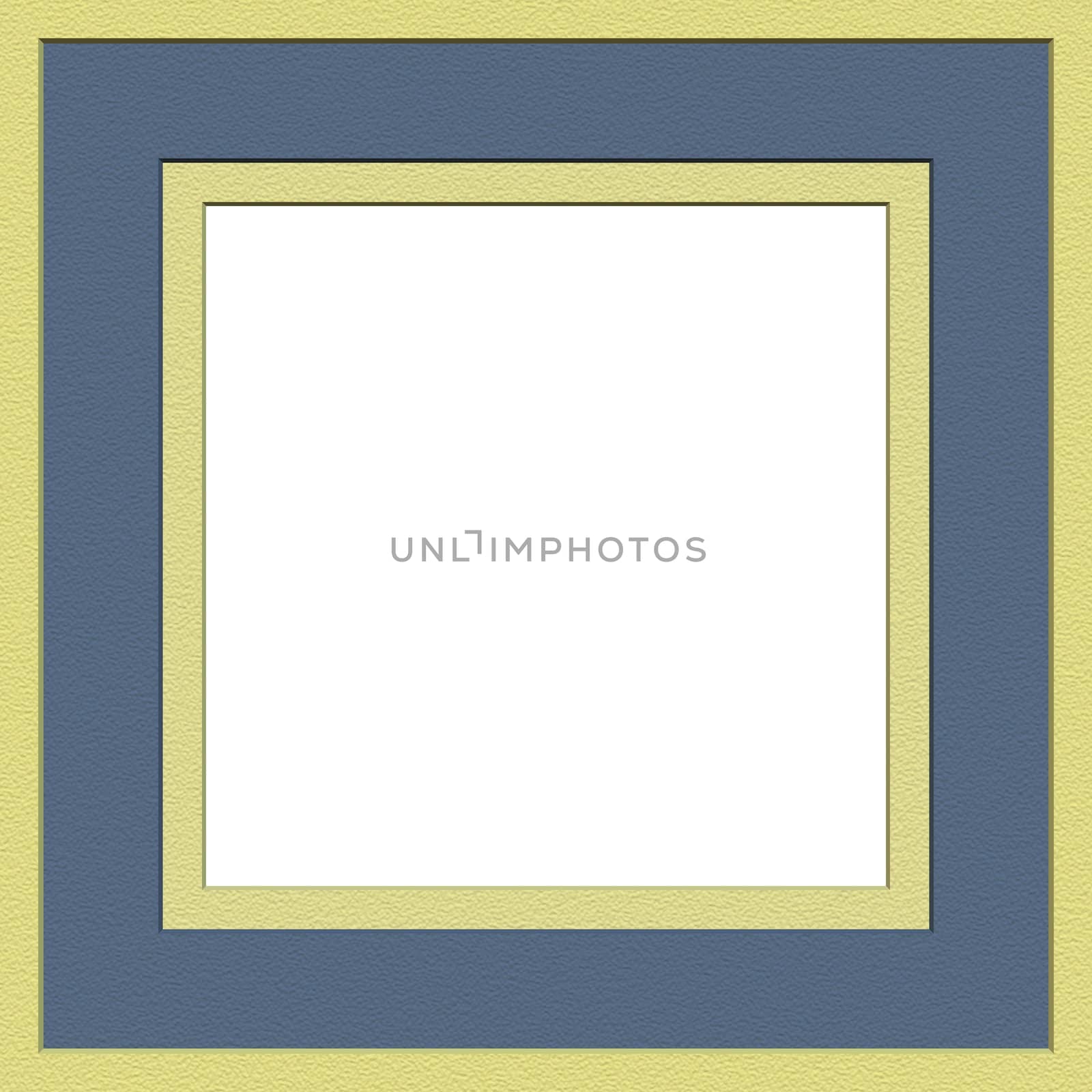 blue and gold professional photographers matte frame