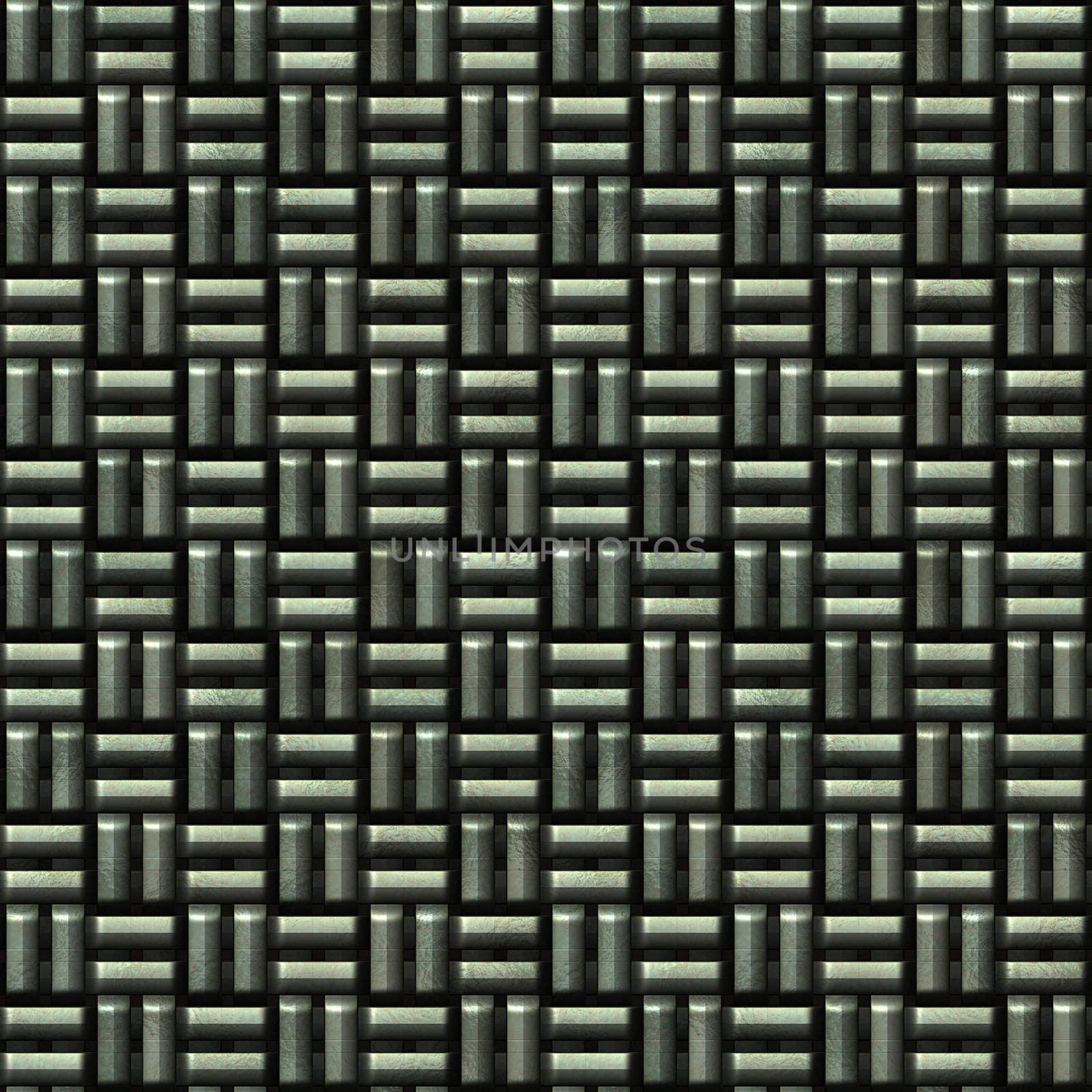 large background image of a woven metal texture