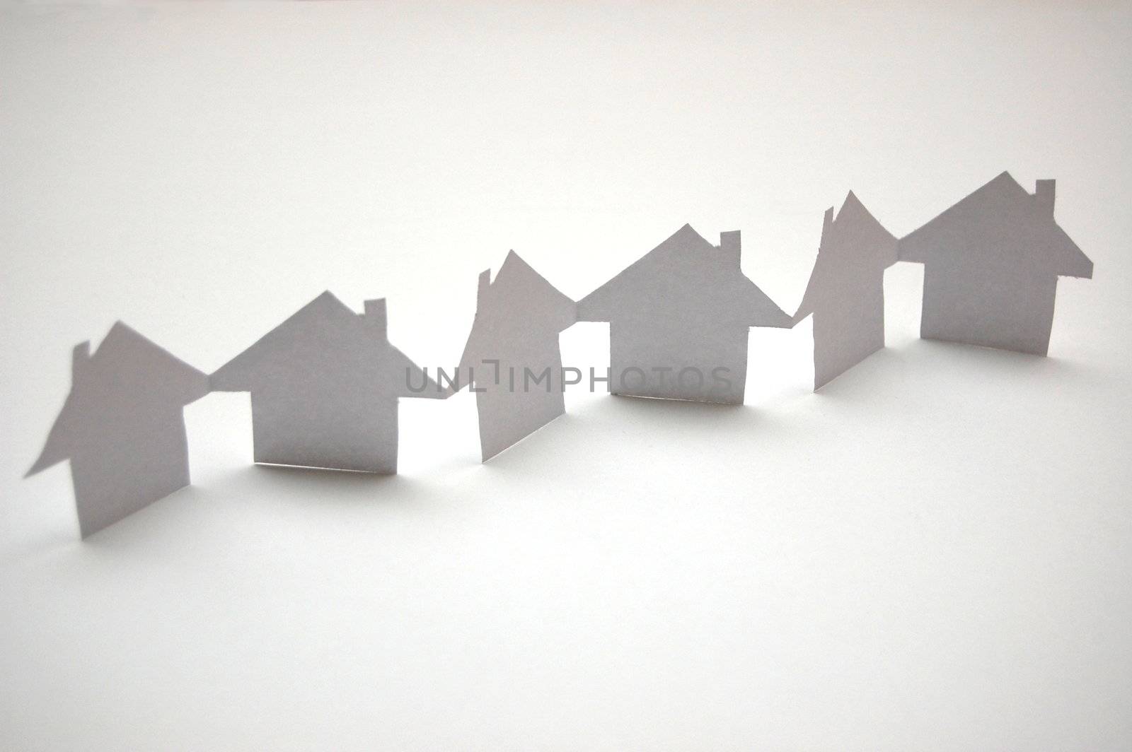 house of paper showing a concept for home and neighborhood