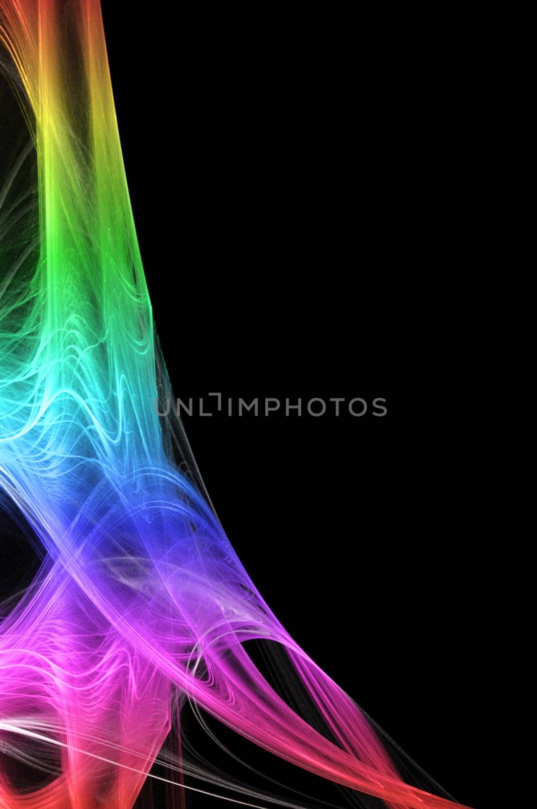 abstract fractal background wallpaper or card with copyspace