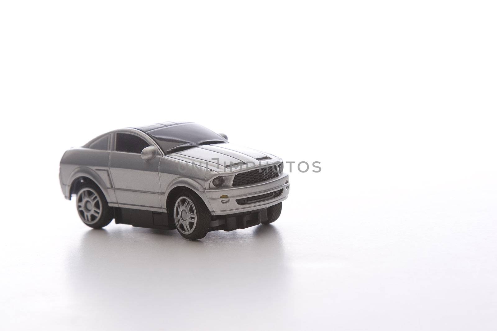 remote control toy sport car viewed from far