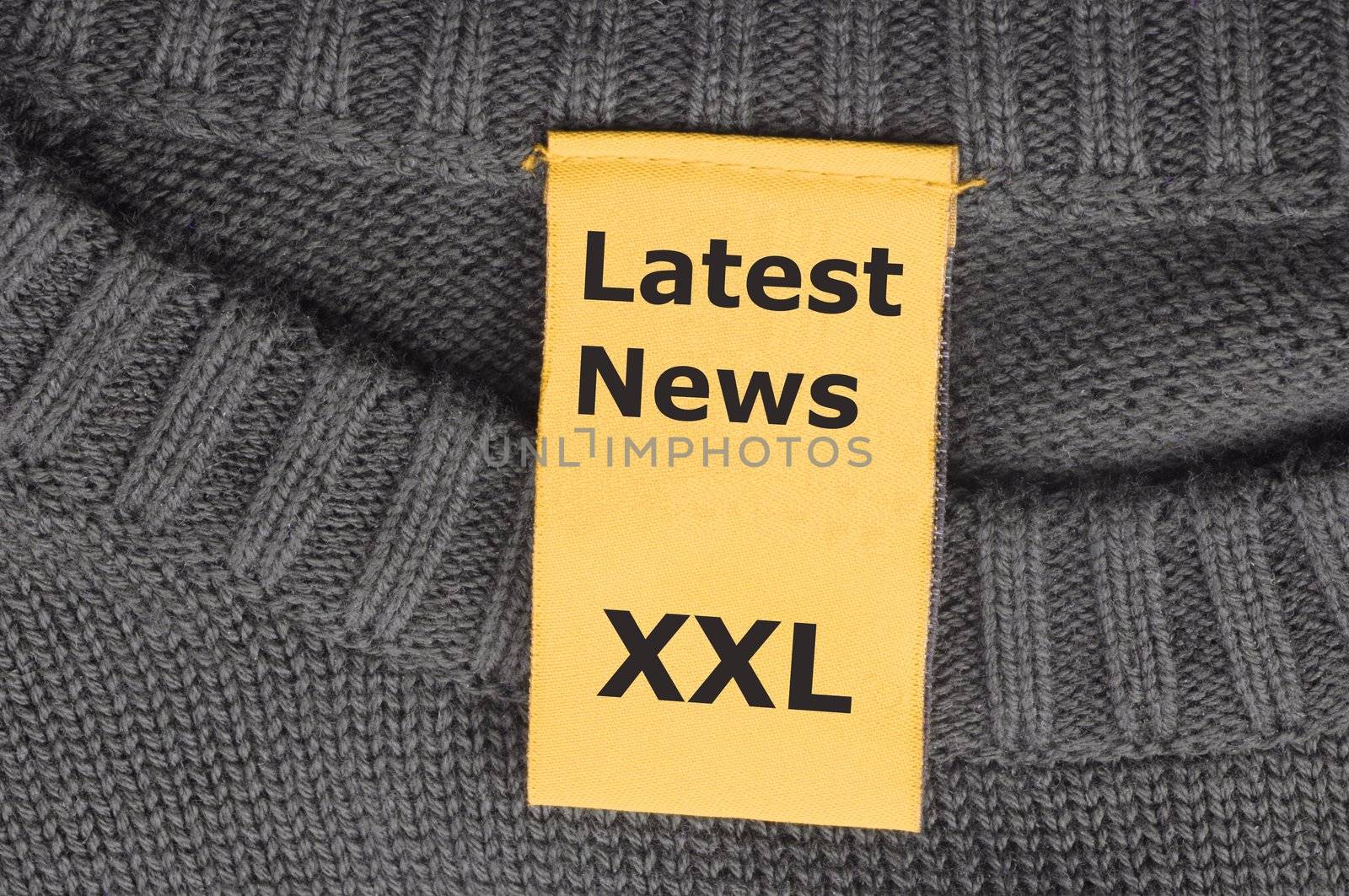 latest news xxl concept with label or tag