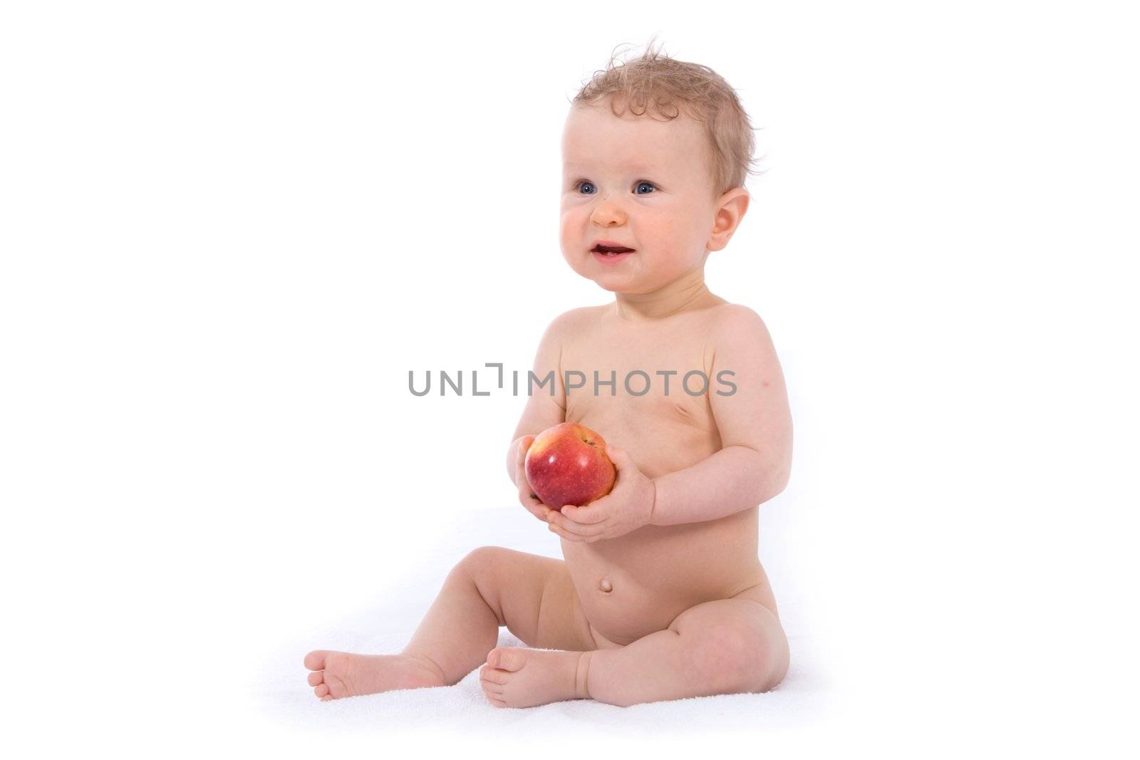 baby with apple by izi1947