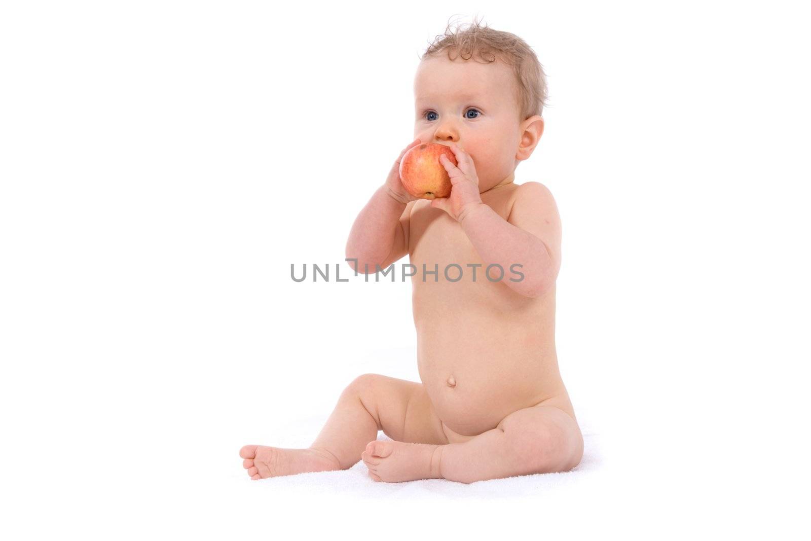 baby with apple by izi1947