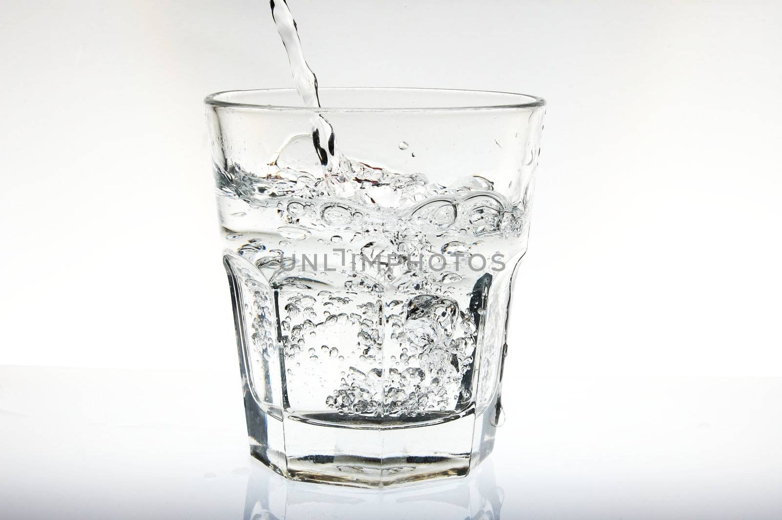 cocktail of splashing fresh water for refreshment in summer