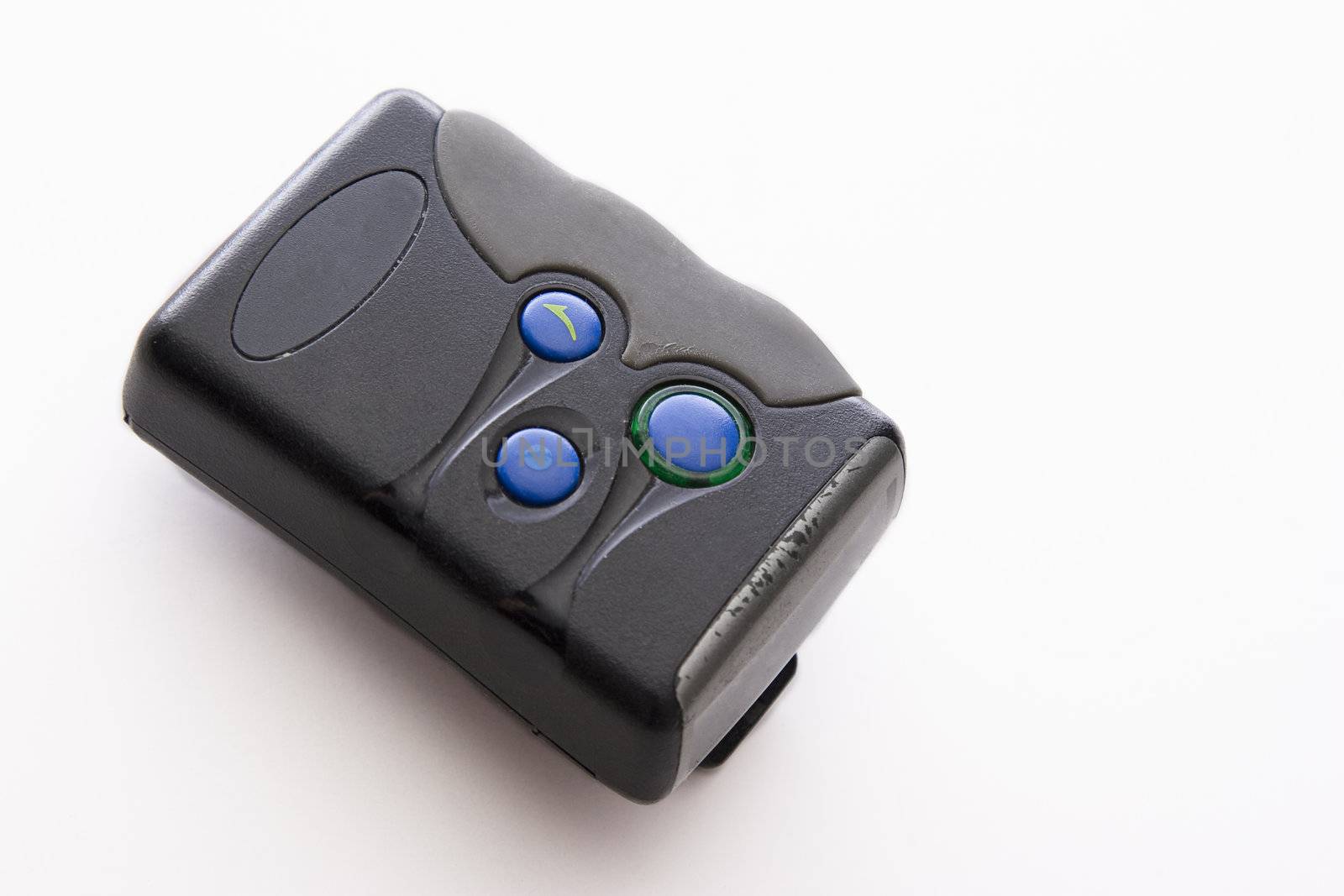 Old pager with scuffed up screen