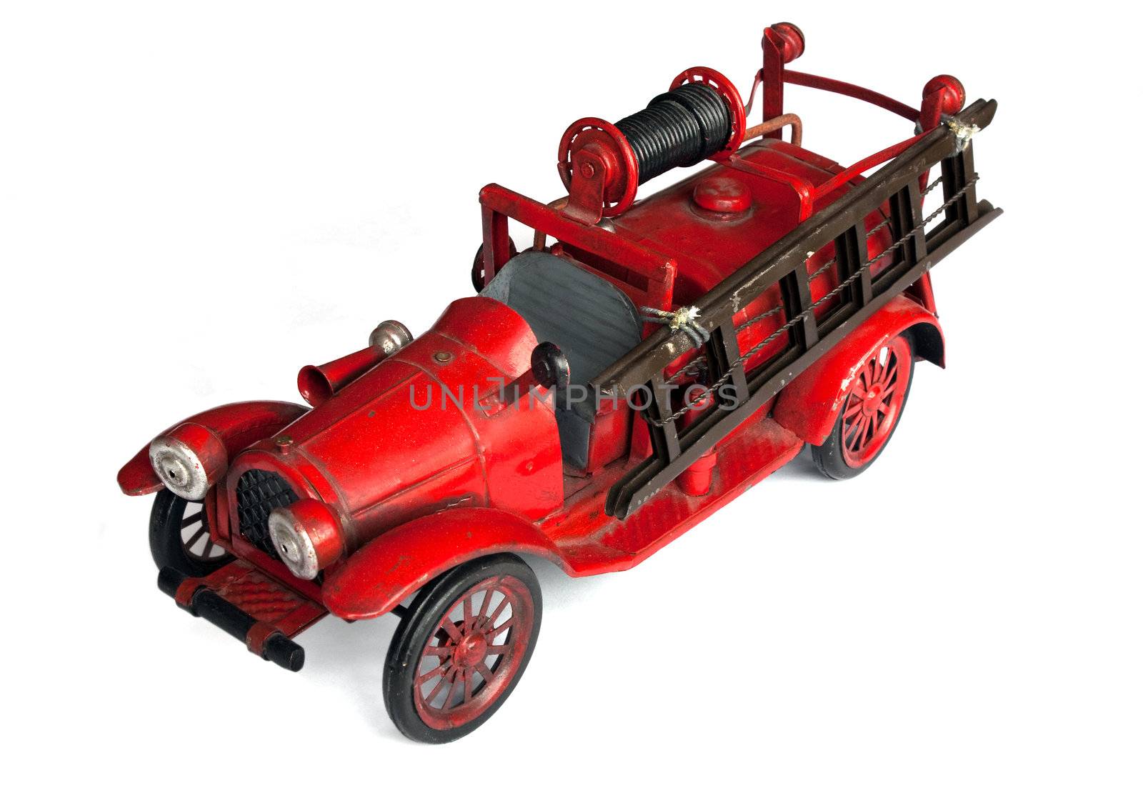 Antique Toy Fire Engine by Brigida_Soriano