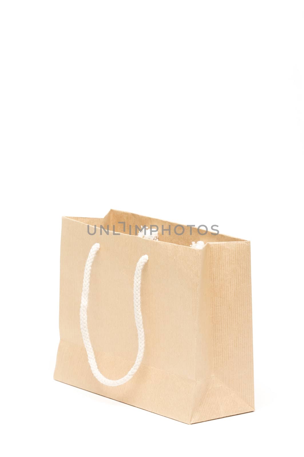 Brown Shopping Bag Isolated by Feverpitched