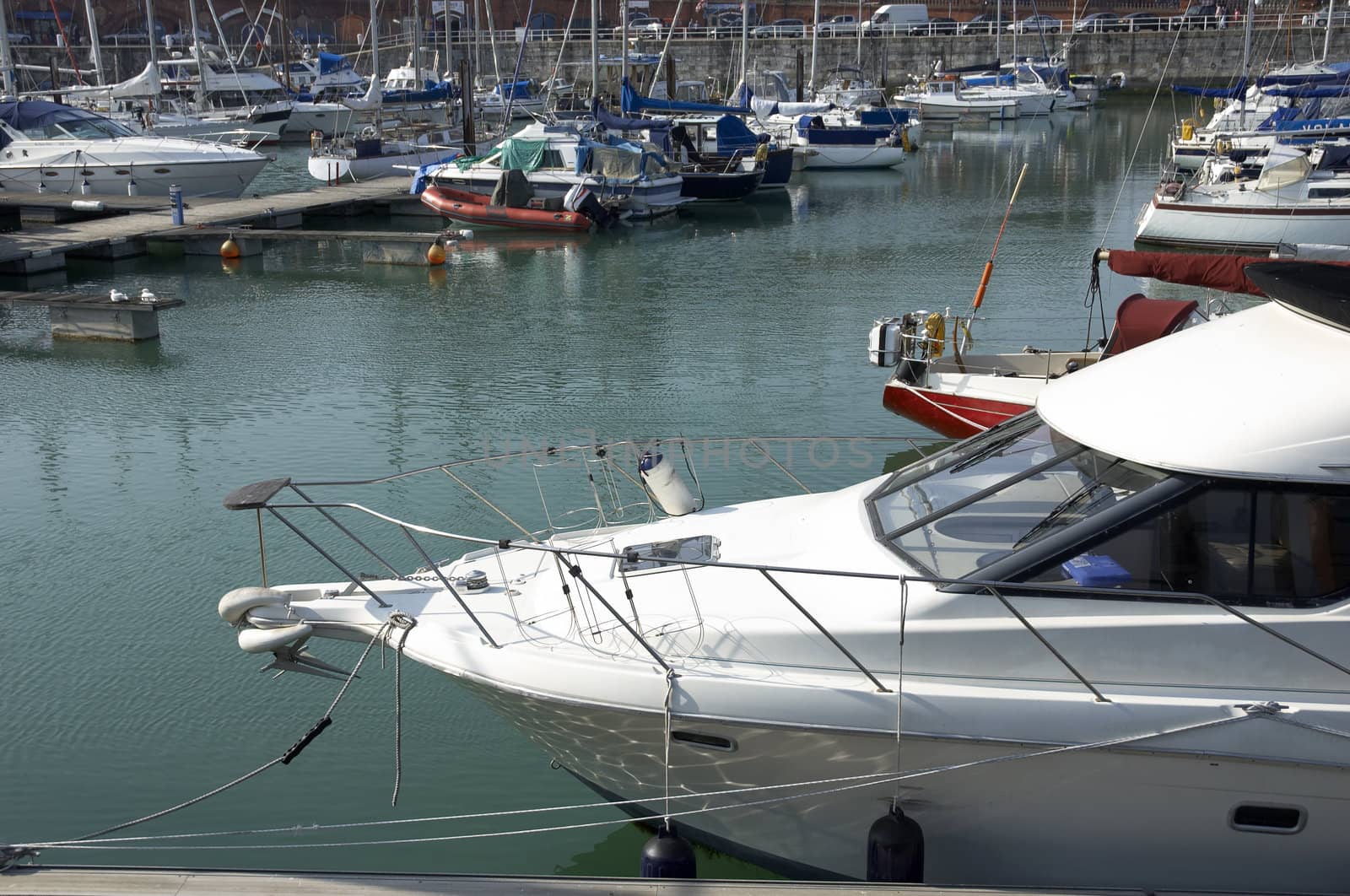 A view of a marina in Kent England