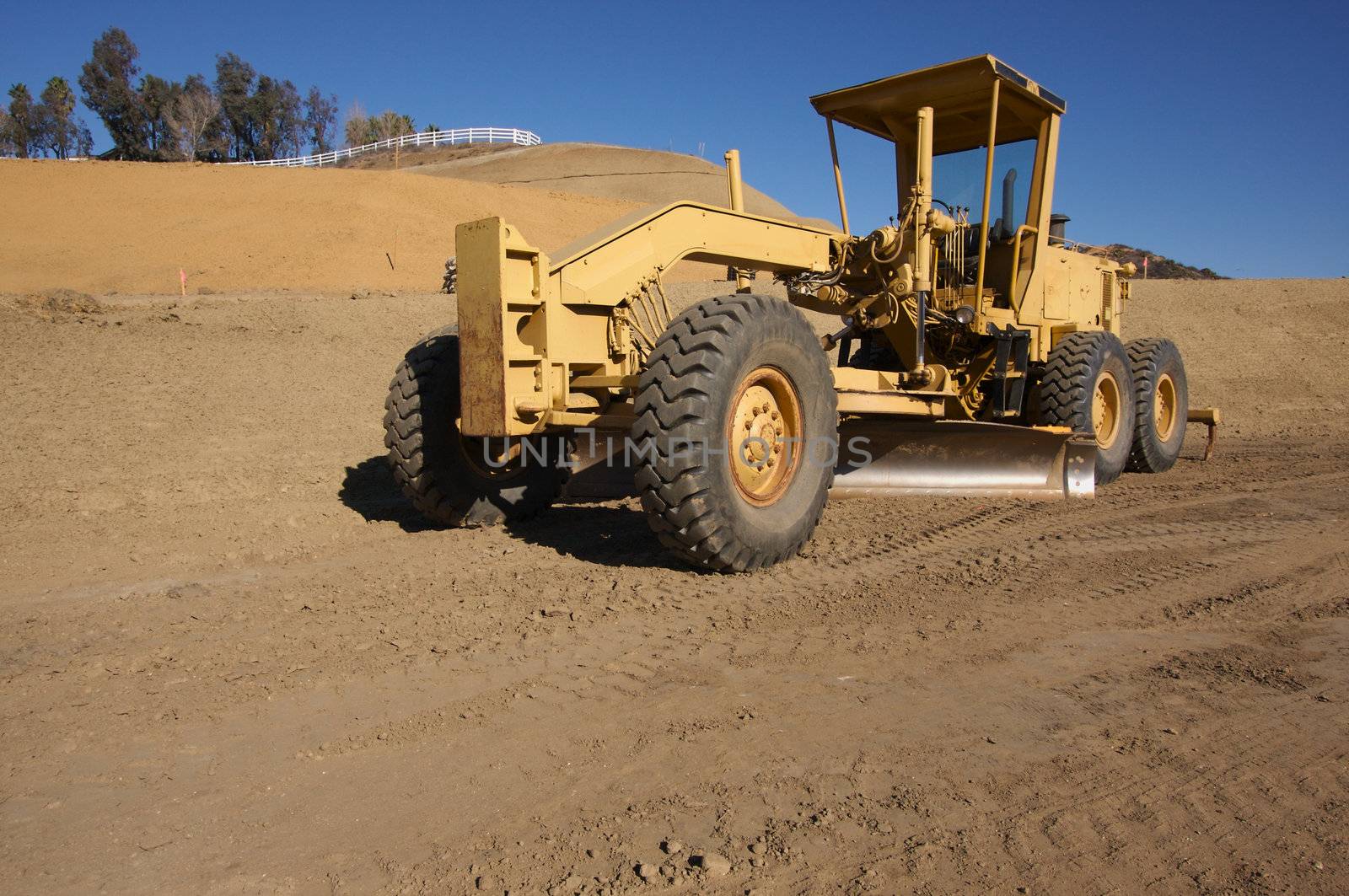 Tractor at a Cunstruction Site by Feverpitched