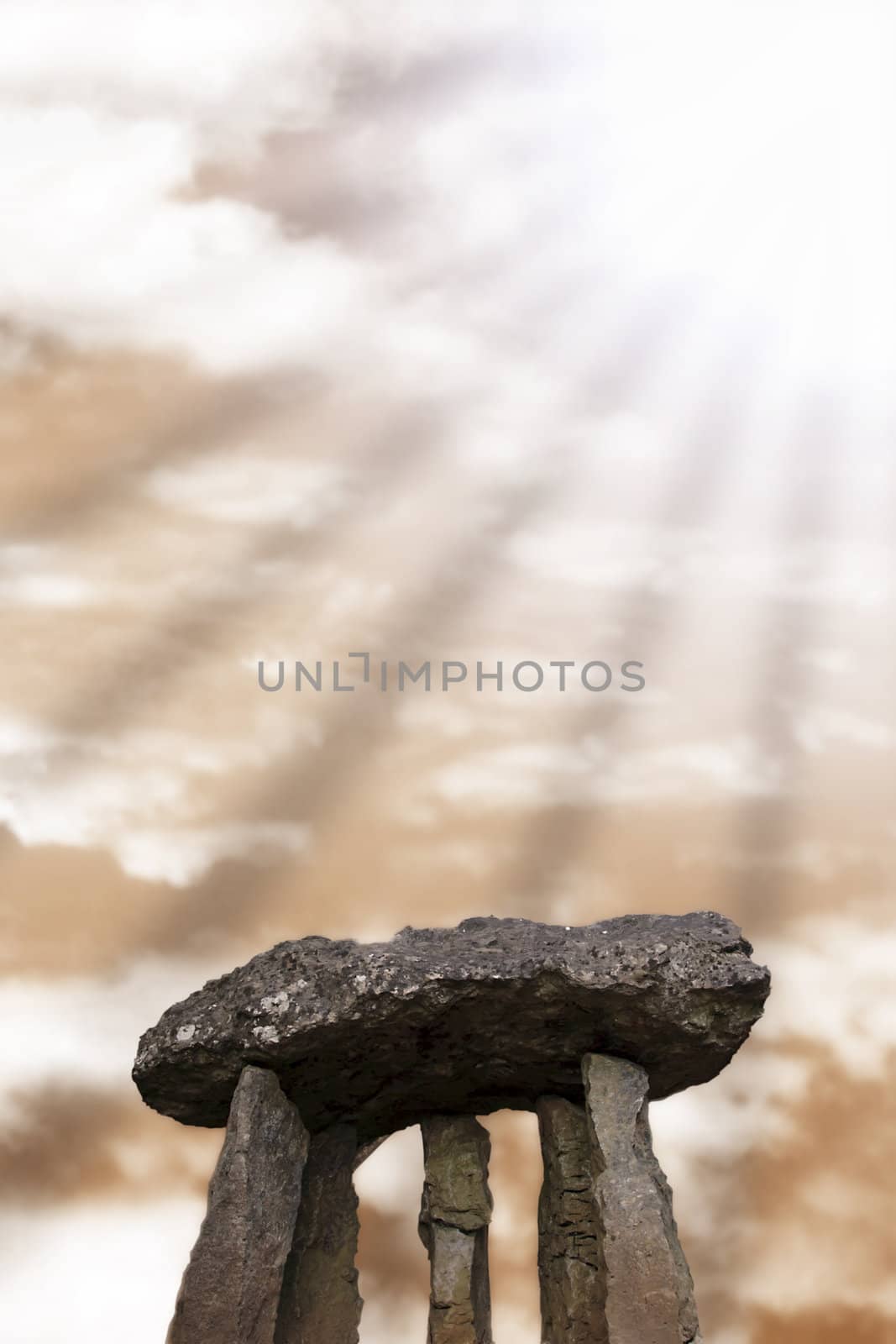 ancient standing stone monuments in county limerick ireland.includes clipping path