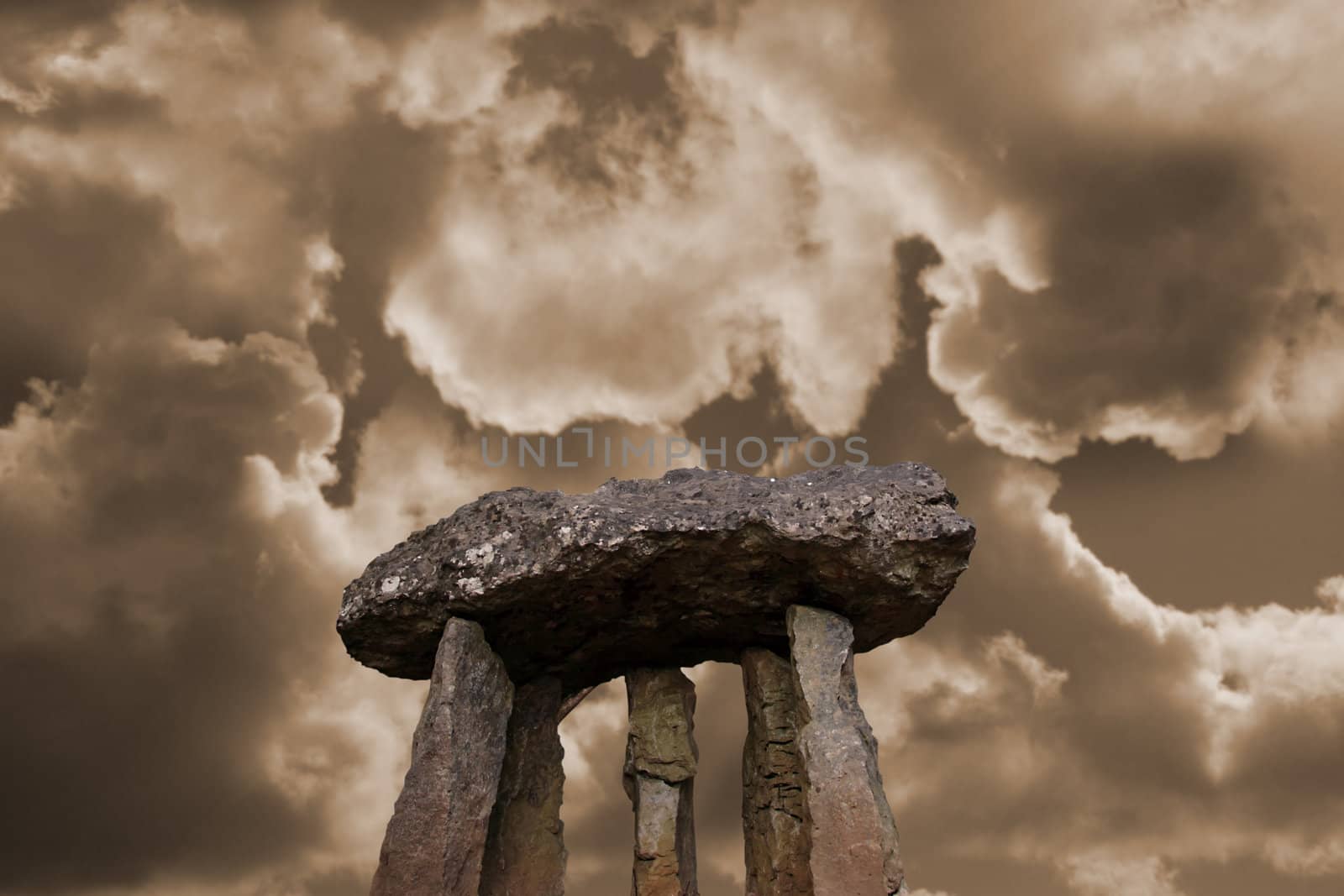 ancient standing stone monuments in county limerick ireland.includes clipping path