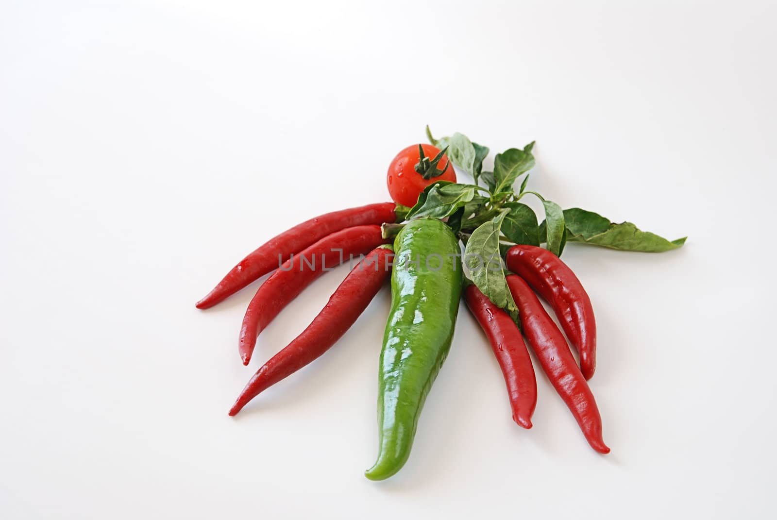  kitchen vegetable chili-pepper peppers and tomatoes